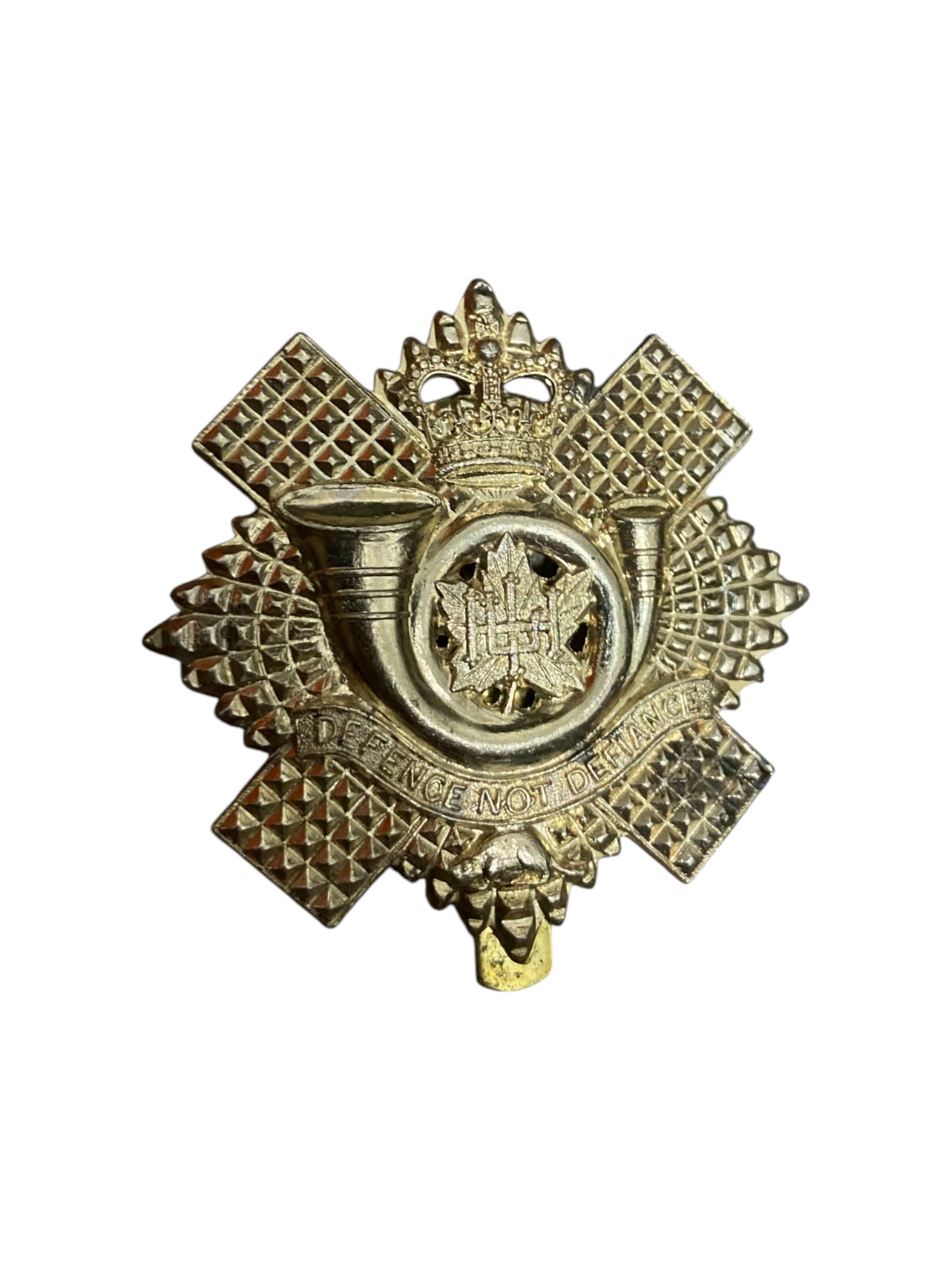 Highland Light Infantry Of Canada Slider Cap Badge