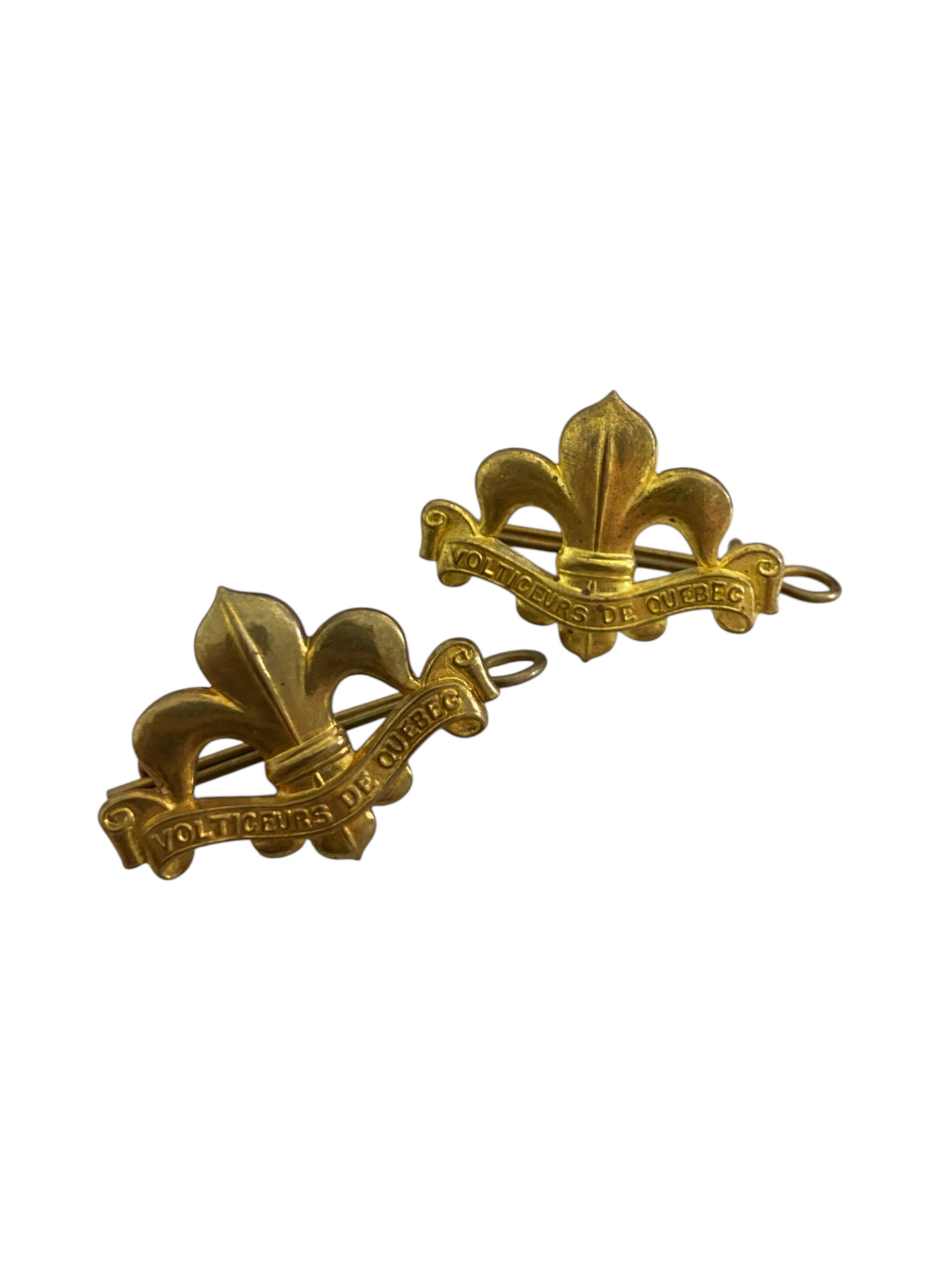 Canadian Voltigeurs De Quebec Collar Dogs - Pair