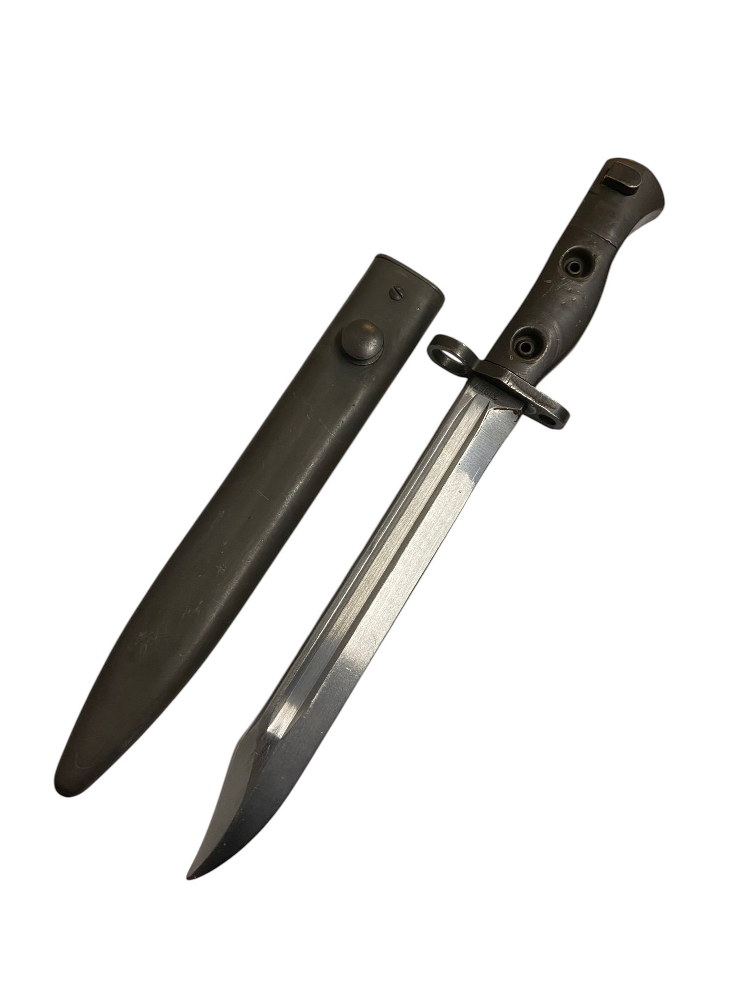 Canadian Armed Forces FN C1 Bayonet & Scabbard - Dated 1957