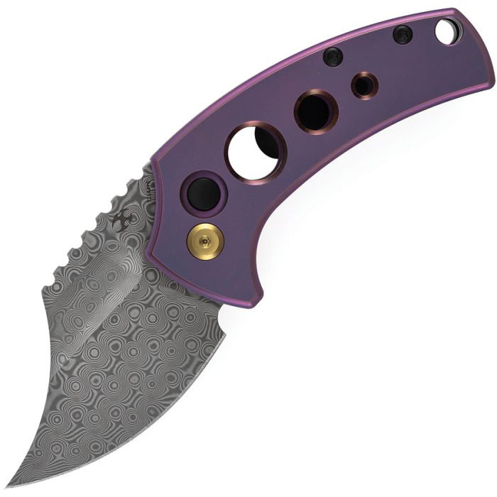 Wasp Button Lock Purple Ti