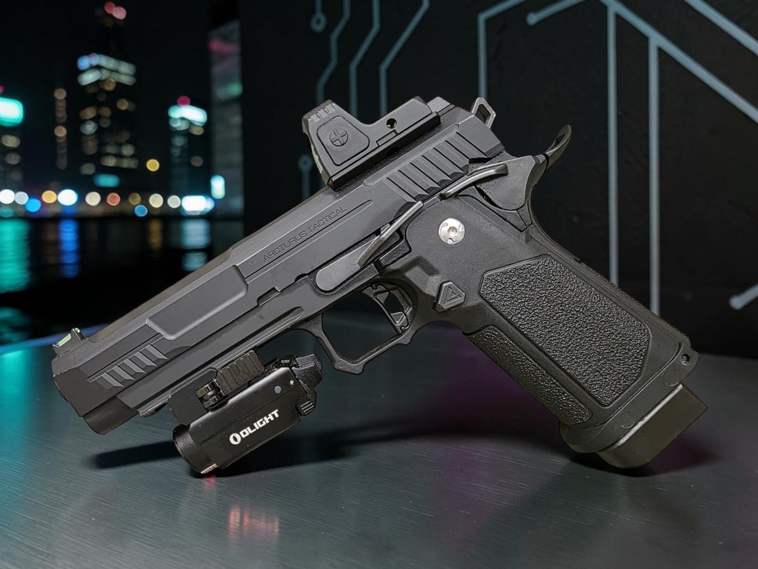 ARCTURUS Vanguard 5" Airsoft Hi-Capa Gas Blowback Pistol - USED