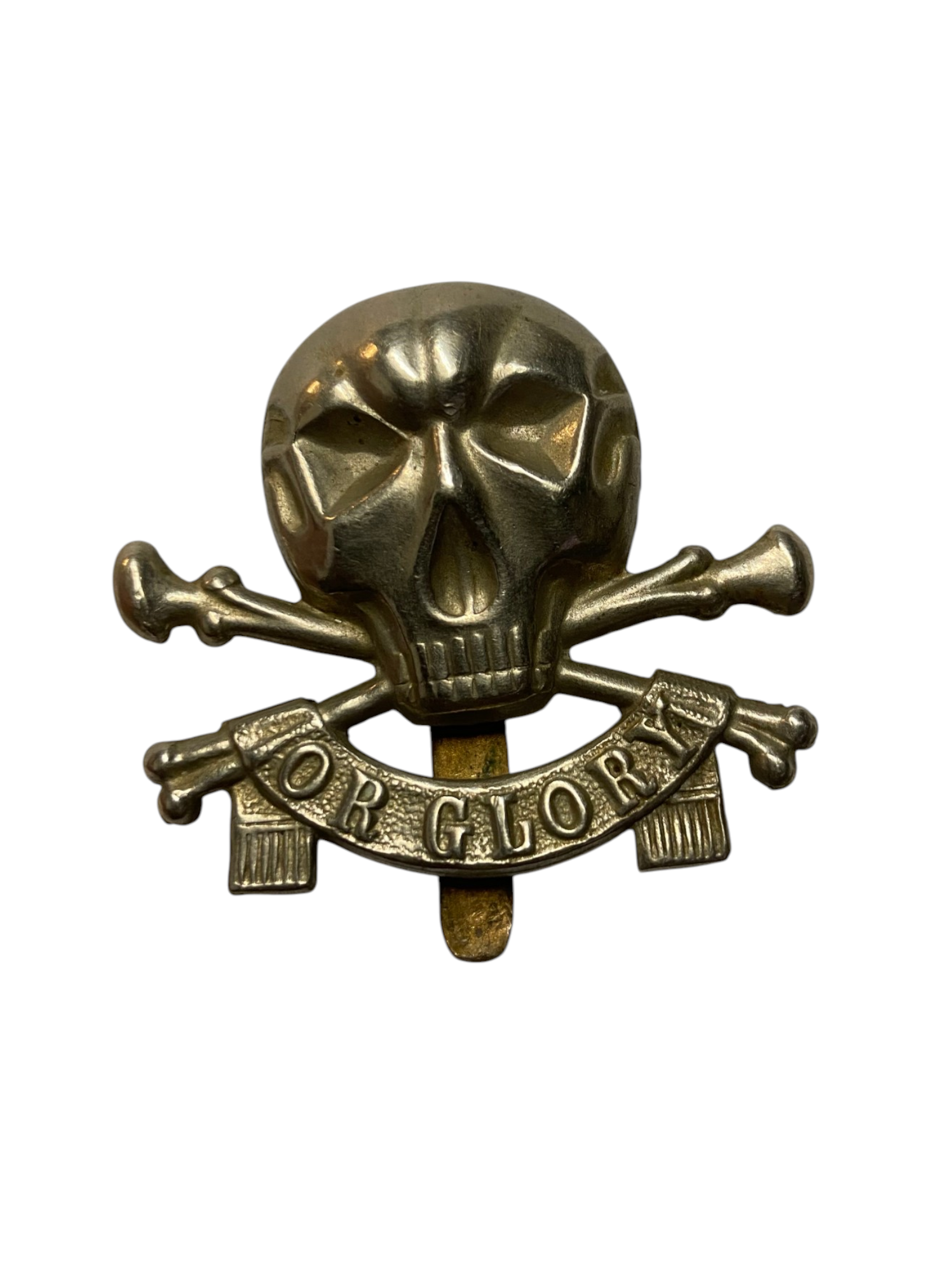 WW2 British Army 17th/21st Lancer Regiment Slider Cap Badge