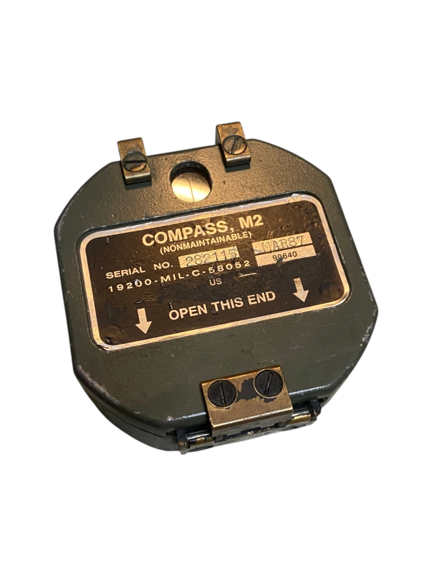 U.S. Armed Forces Field Engineer/Artillery M2 Compass - Serial No.282115