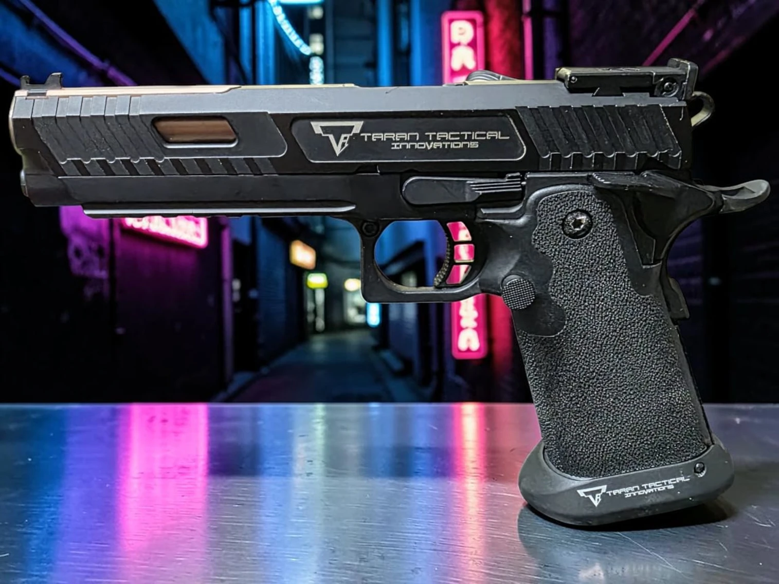 EMG x TTI JW3 2011 Combat Master Airsoft Training Pistol w/ Custom Island Barrel - USEDⓈ