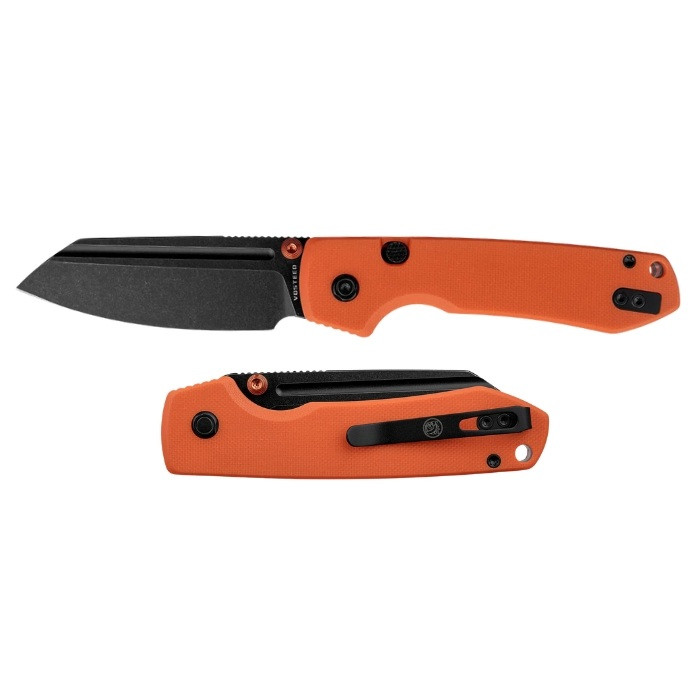 Vosteed Raccoon 2.0 Button Liner Lock 14C28N Black SW - G10 Orange