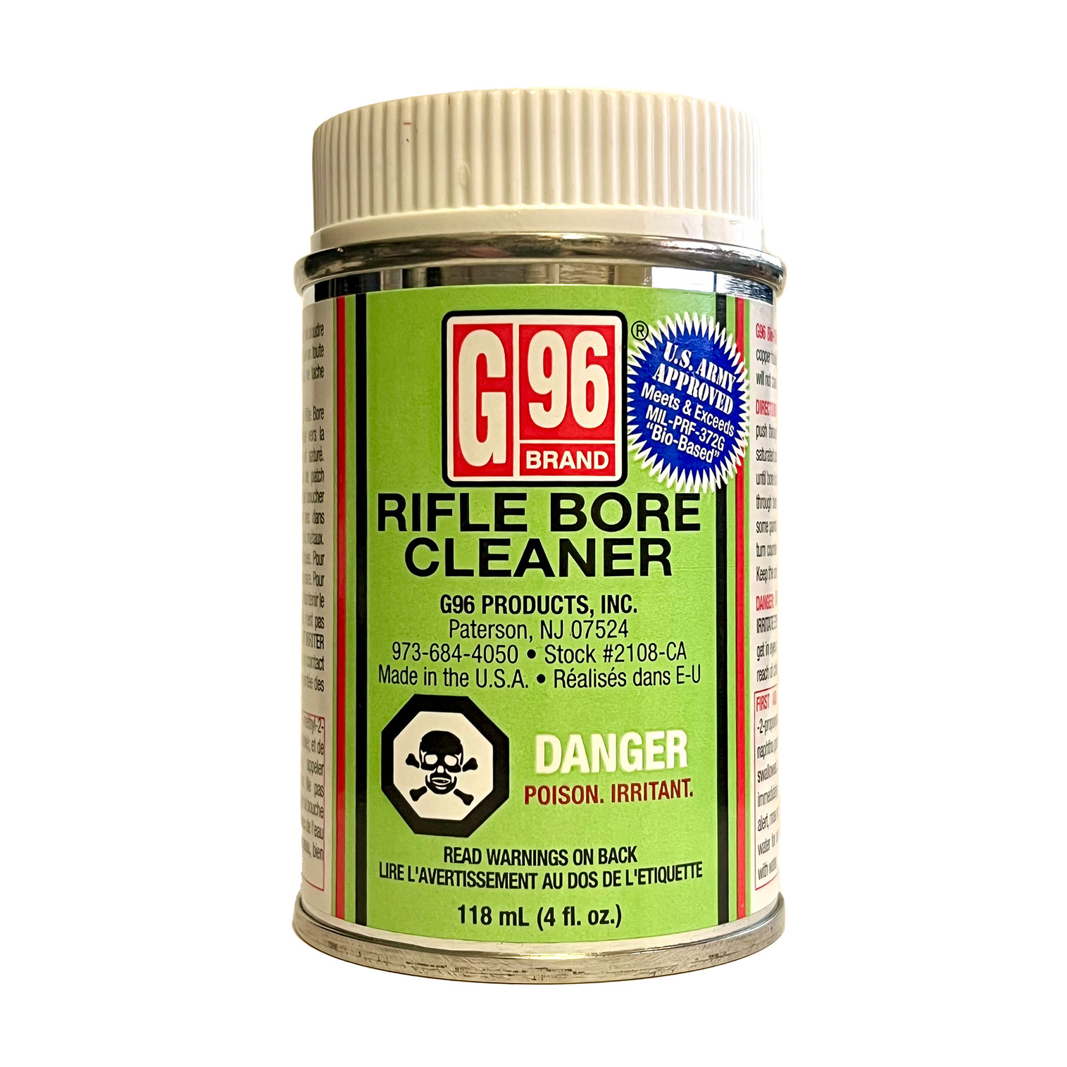 G96 Rifle Bore Cleaner 40X Metal Can