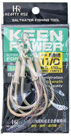 Hearty Rise Keen Power Luminous Glitter Single Assist Hook