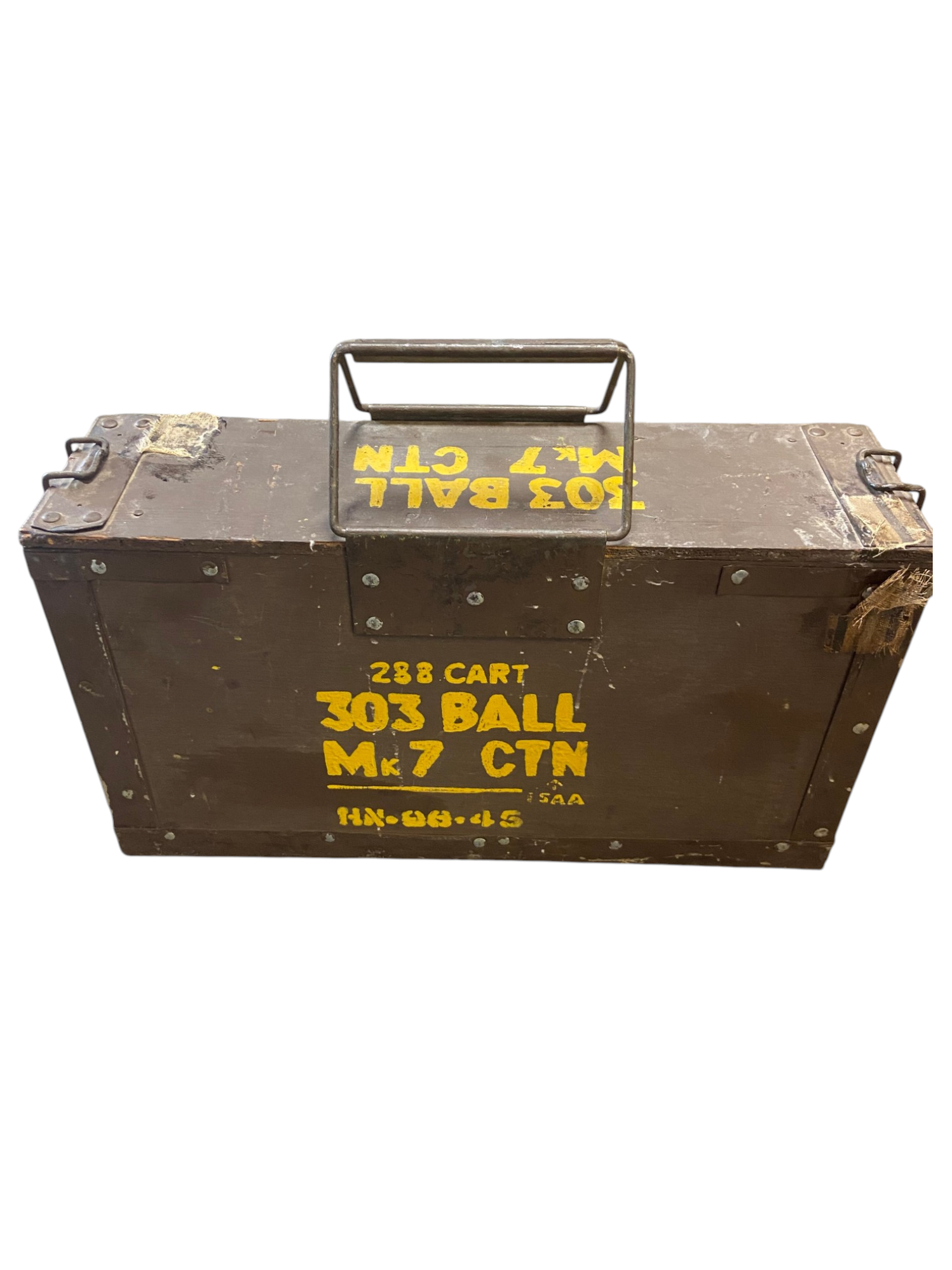 WW2 British Army .303 Vickers MG Ammo Belt Box - Dated 1945
