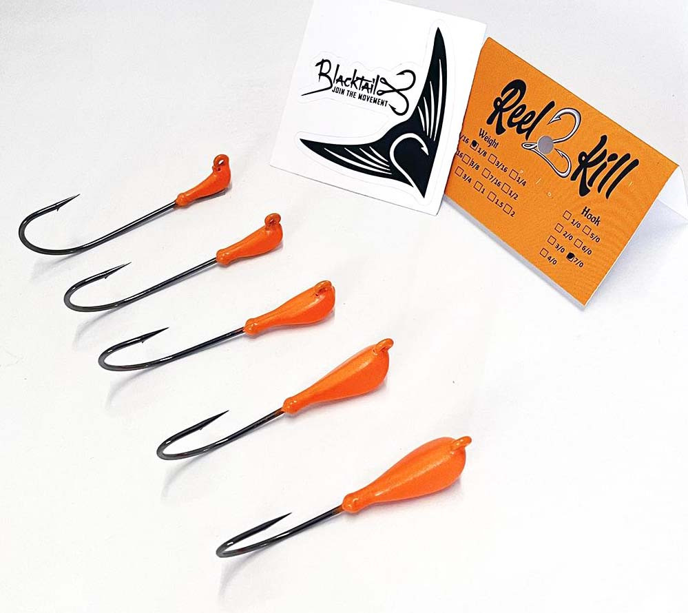 Blacktail Fishing Reel2Kill GLOW Banana Style Weighted Hooks