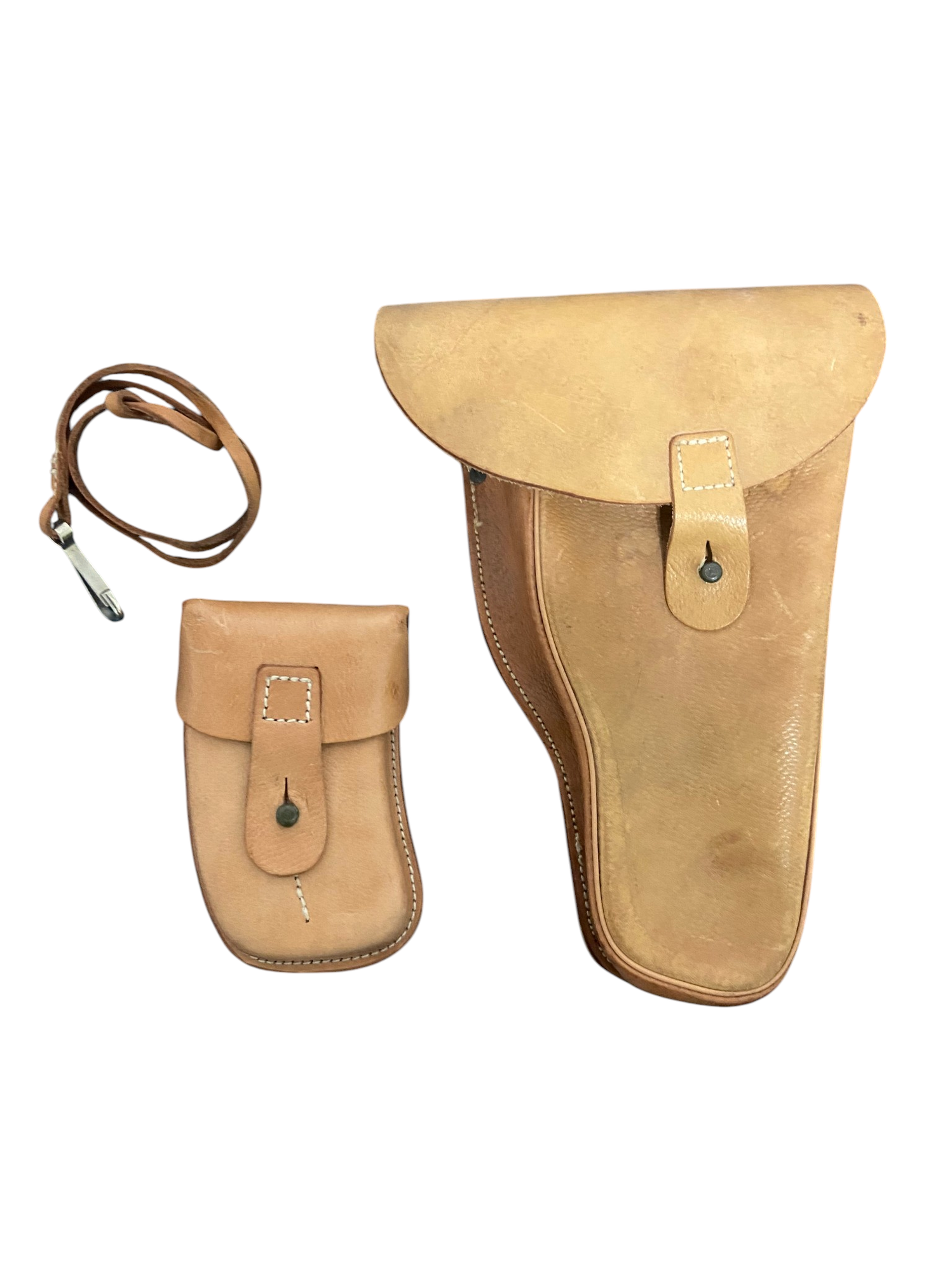 Czechoslovak People's Army Vz-61 Skorpion Holster & Magazine Pouch W/Lanyard