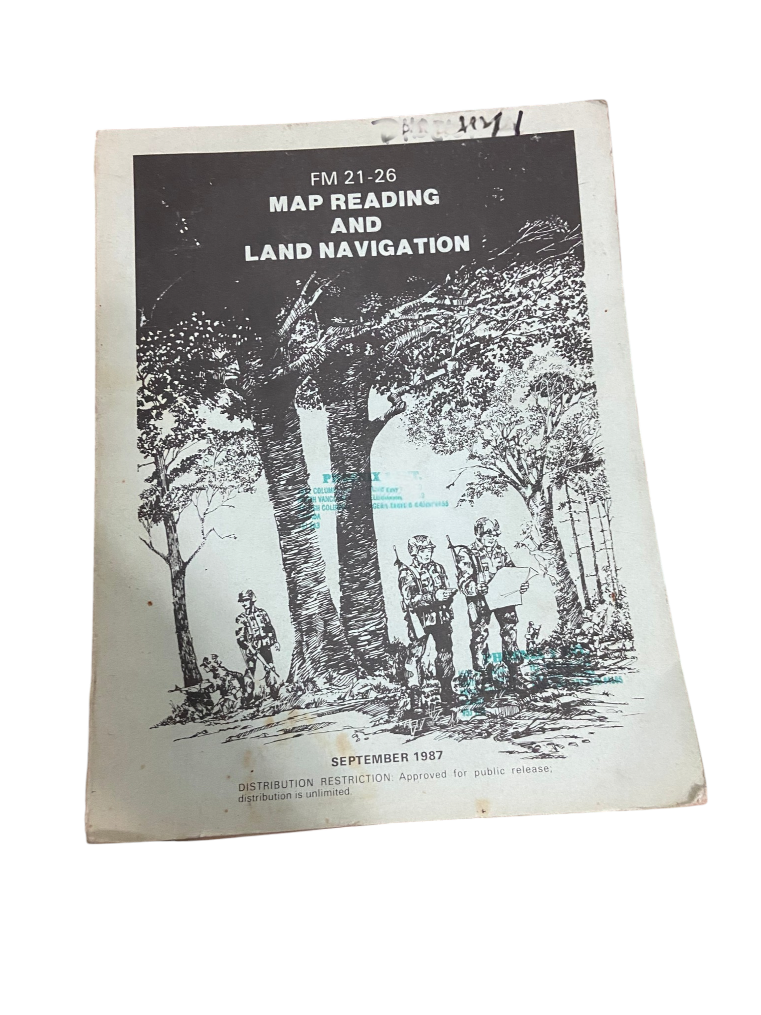 U.S. Armed Forces Map & Land Navigating Manual - Dated 1987