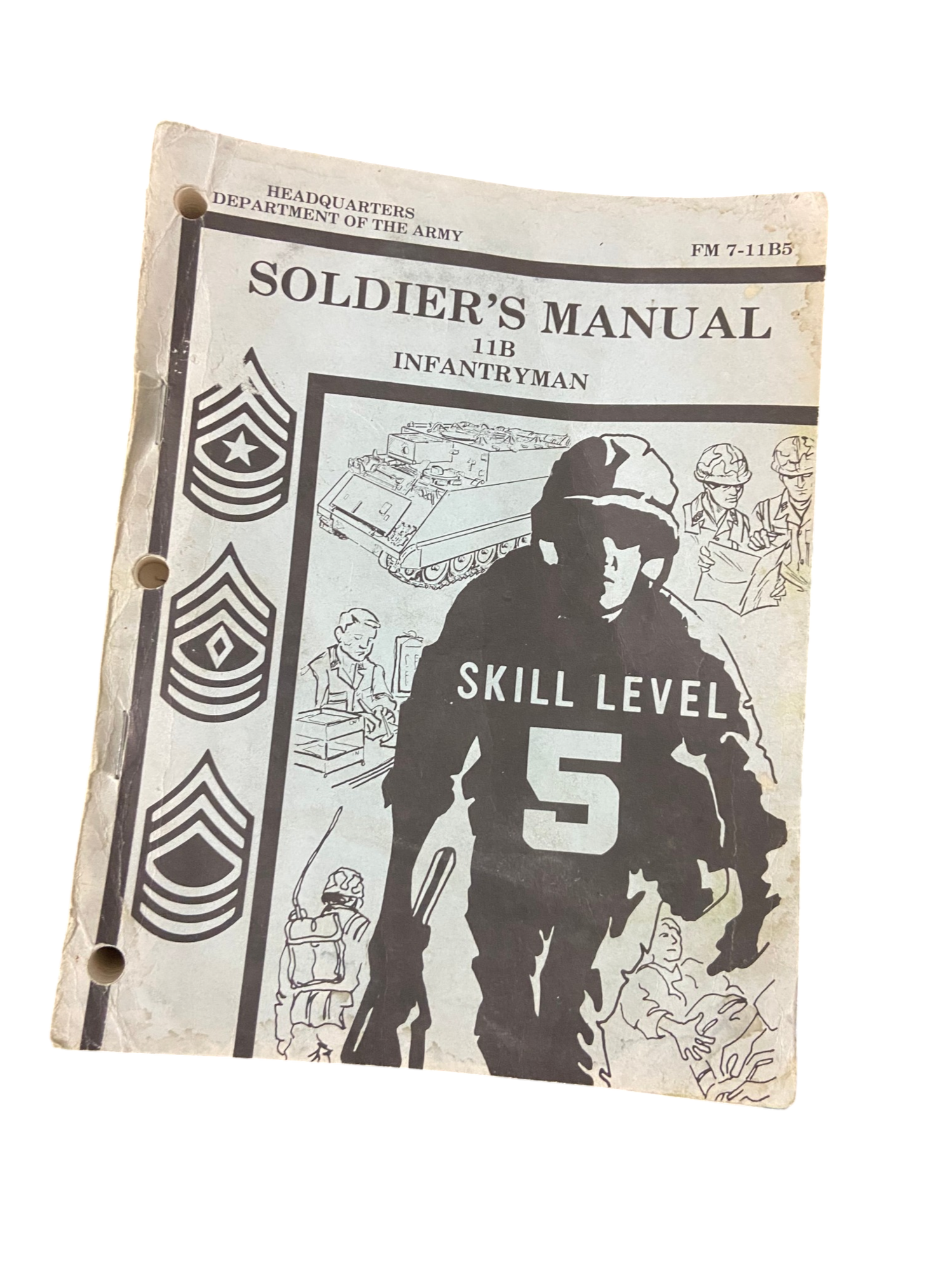 U.S. Armed Forces Infantryman Skill Level 5 Handbook - Dated 1979