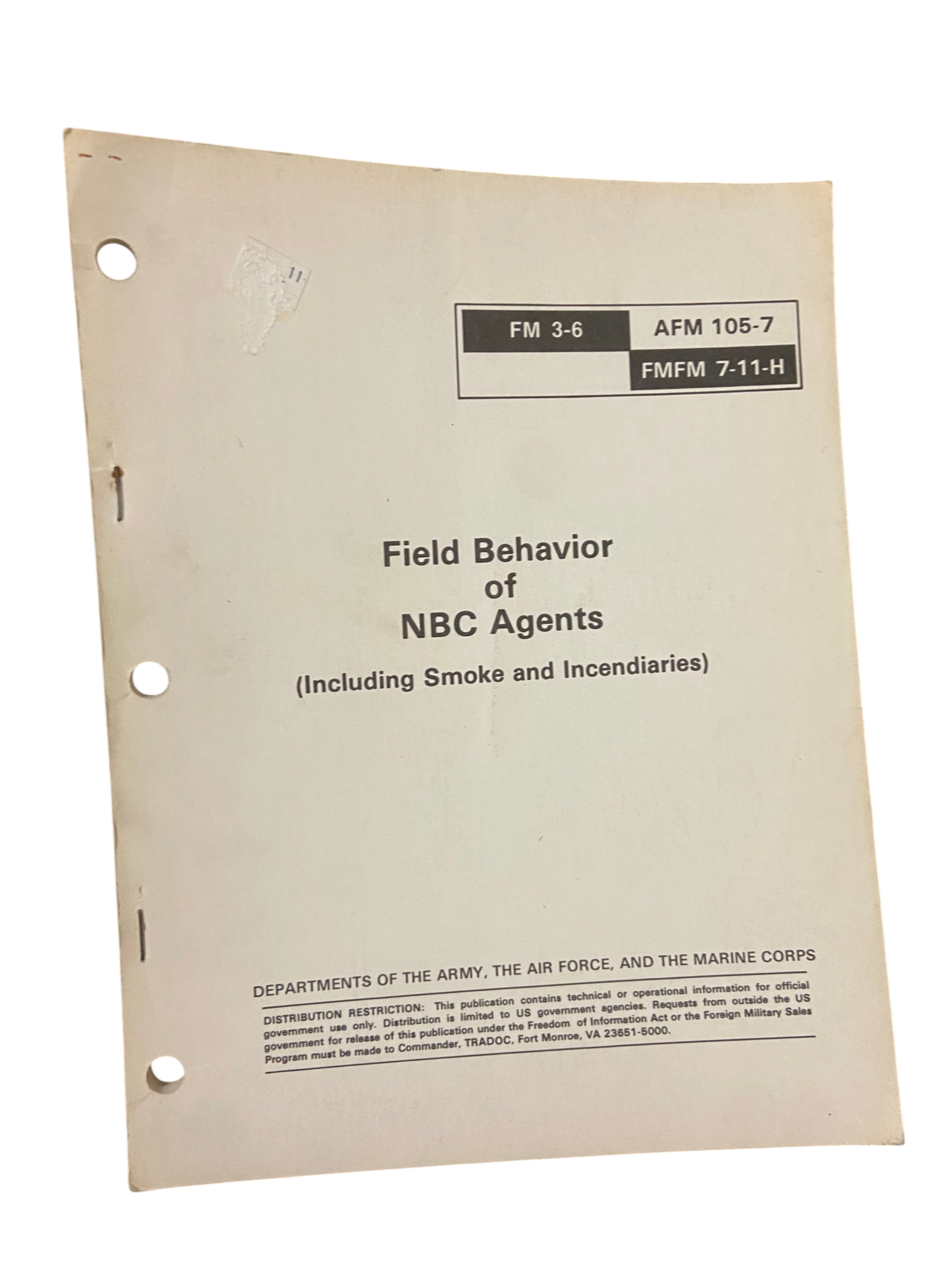 U.S. Armed Forces Behaviors Of Nuclear, Biological, Chemicals Agents Field Manual