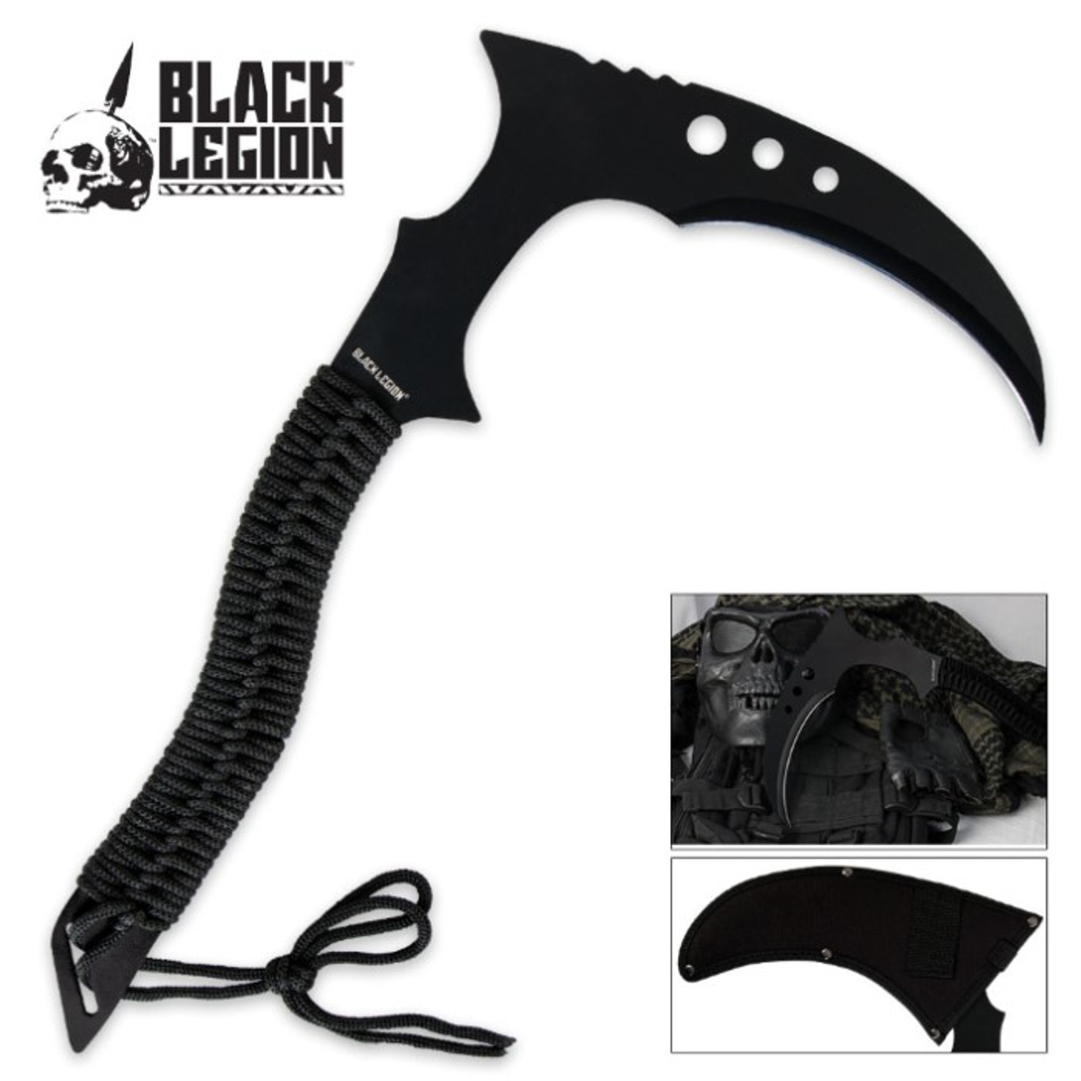 Black Legion Warrior Kama With Sheath