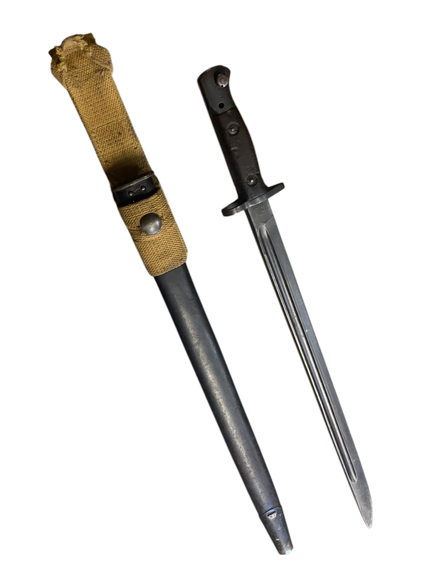 WW1/WW2 Australian Imperial Force/ANZAC Chapman P1907 Dated 1917 W/1942 Dated Scabbard