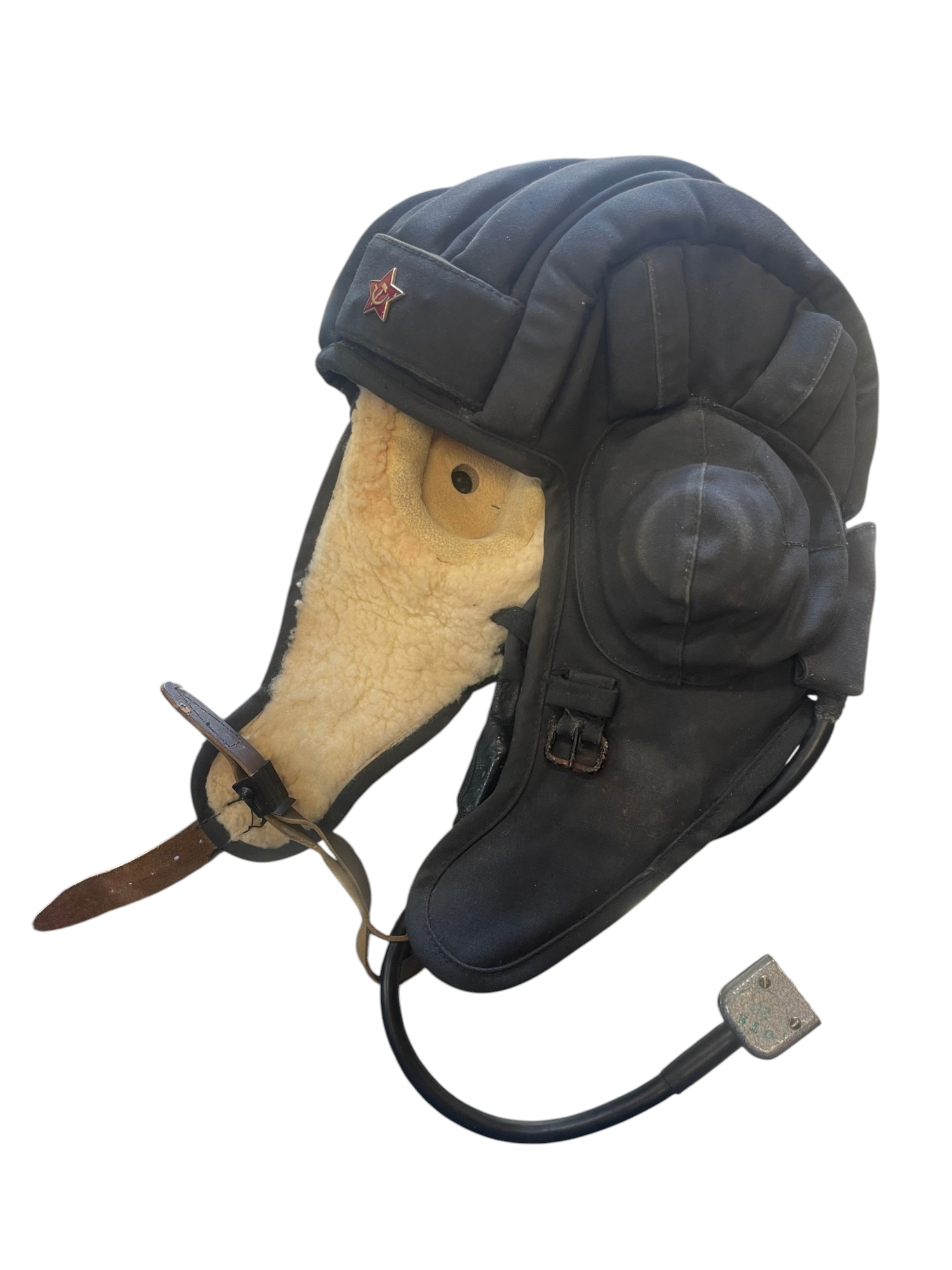 Russian Soviet-era Military Tank crew helmet