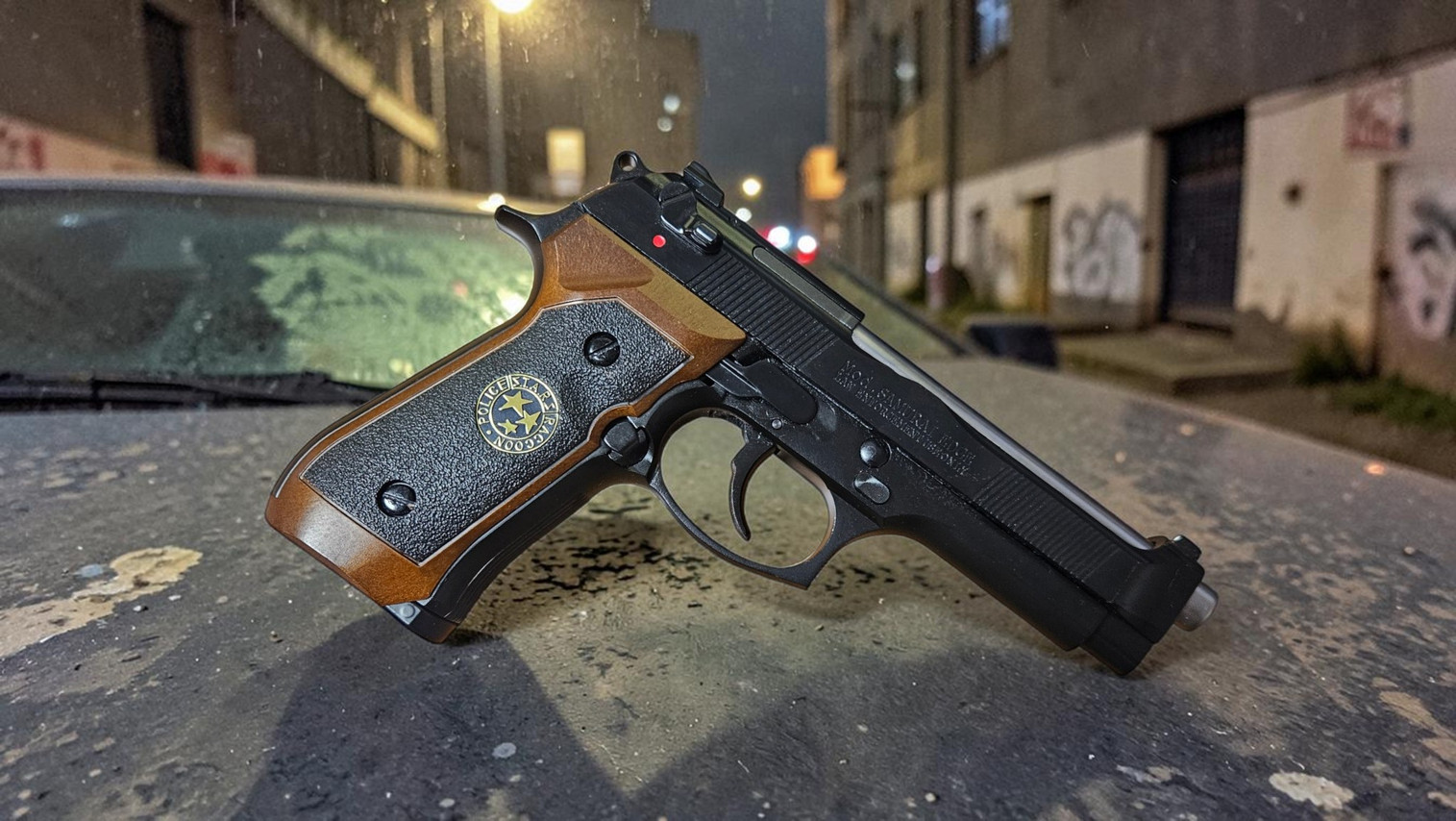 WE Tech RPD Biohazard Samurai Edge M92 GBB Airsoft Pistol - USED