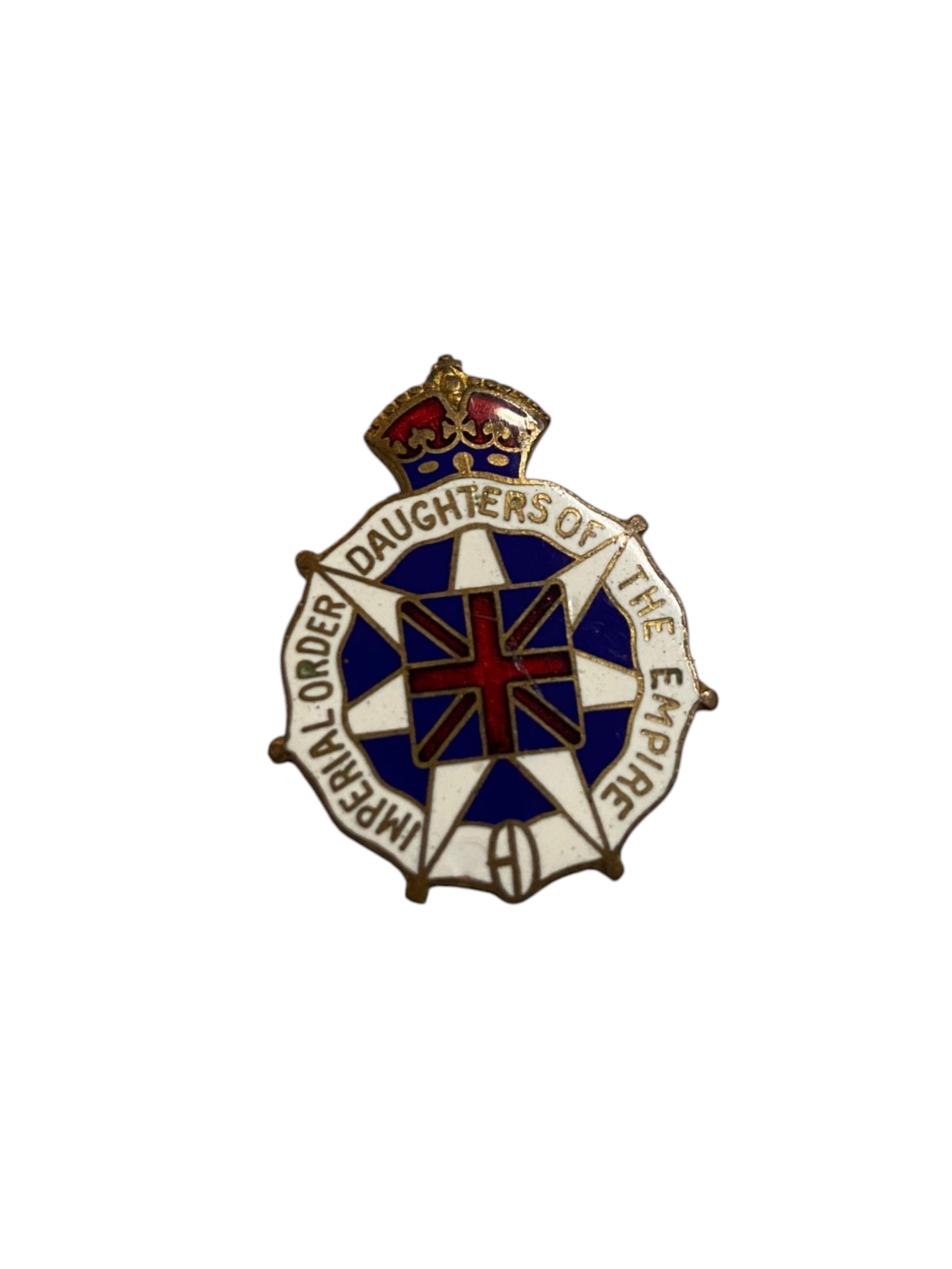 Vintage Imperial Order Daughters of The Empire Brooch Enamel Pin