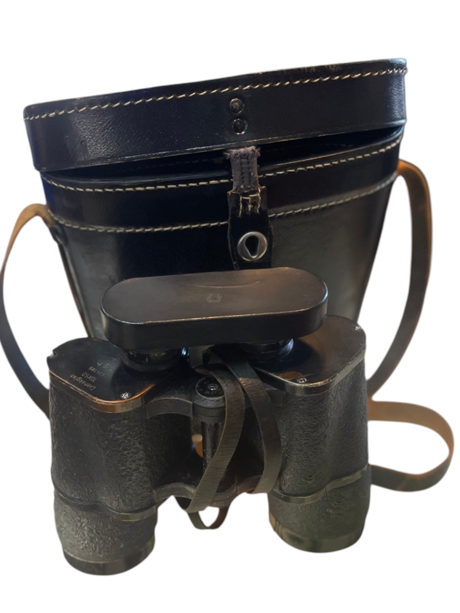 WW2 German 10x50 Dienstglas Binoculars with Leather case