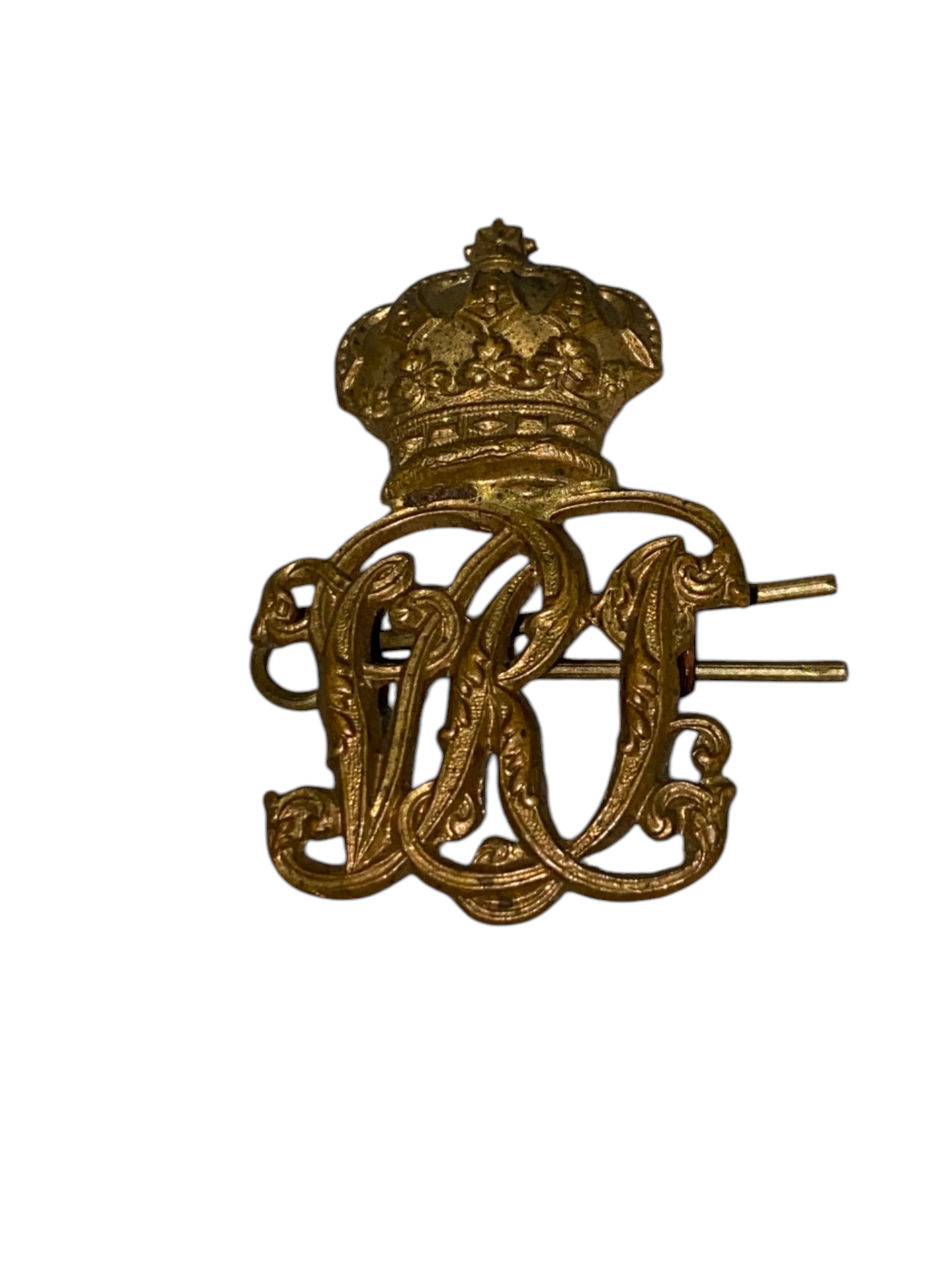 Royal Canadian Regiment Queen Victoria Cypher Cap Badge