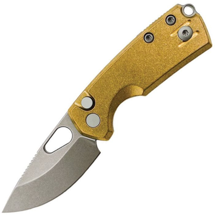 Tipsy Button Lock Brass