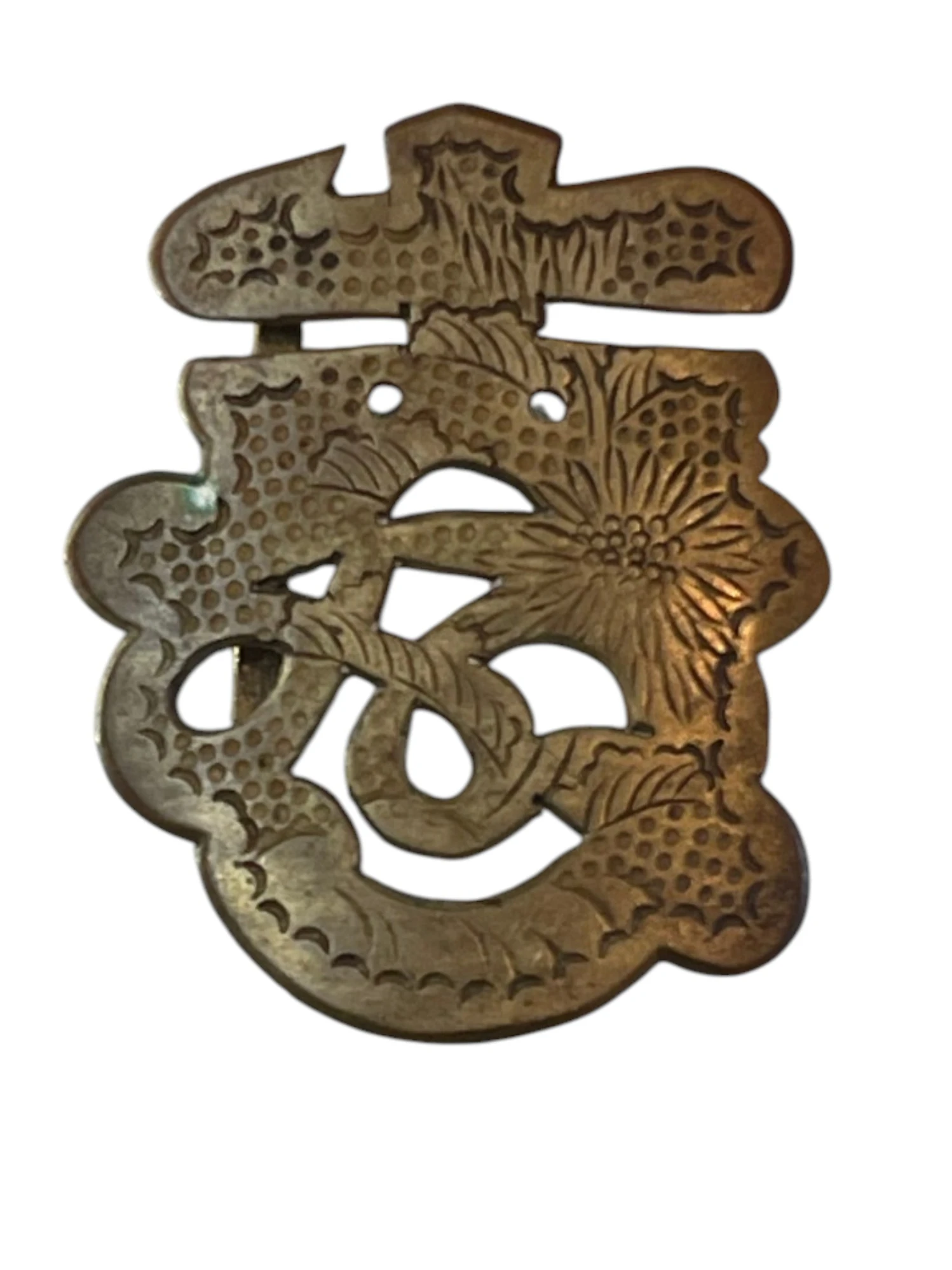 Chinese brass buckle