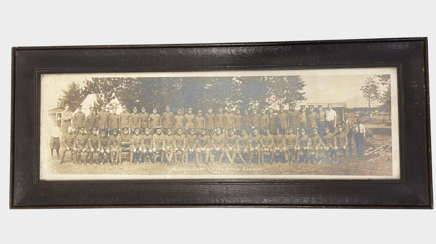 WW1 Headquarters Clerks Group Camp Borden 1916