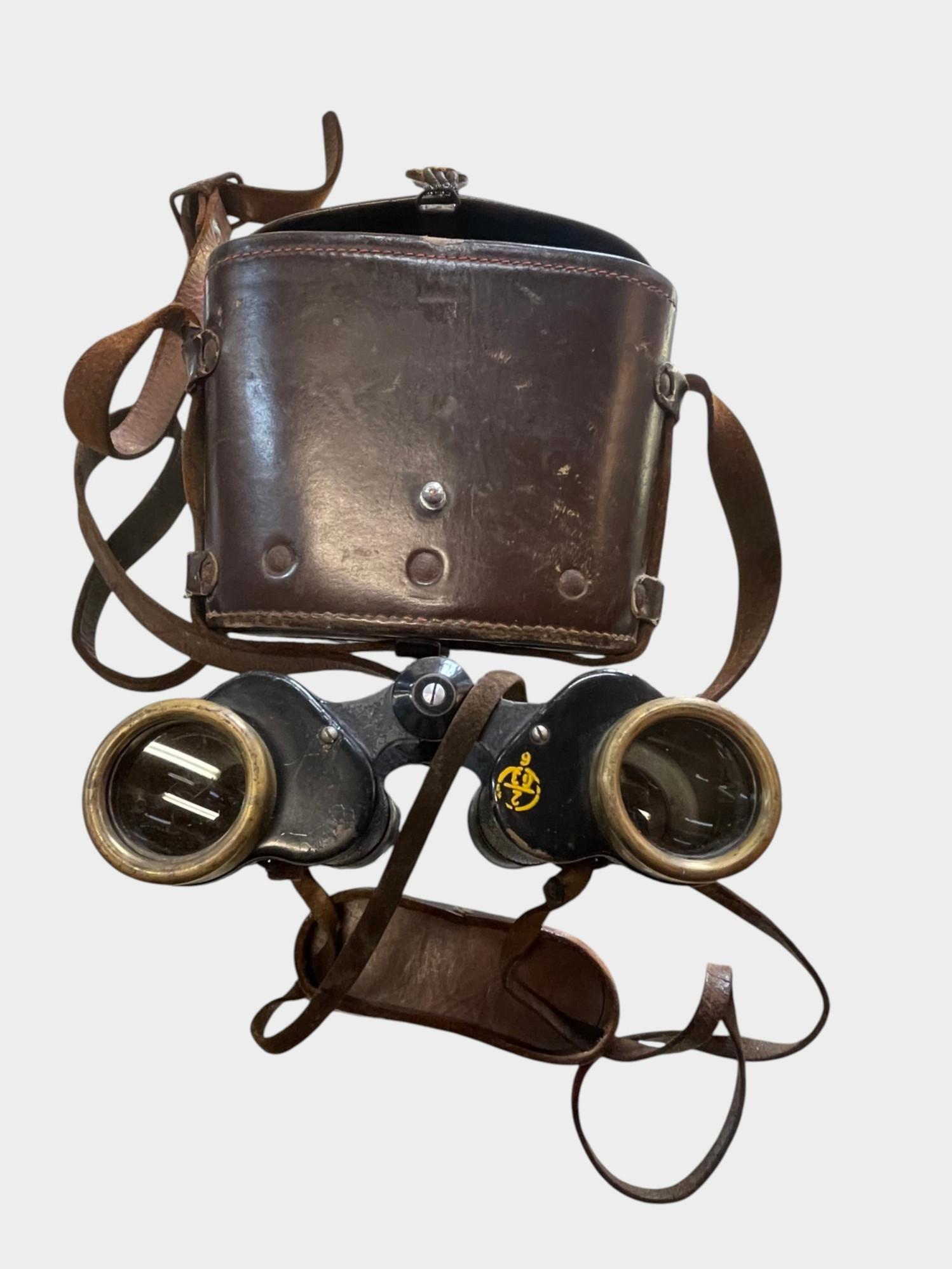 WW2 Russian Soviet Binoculars with case