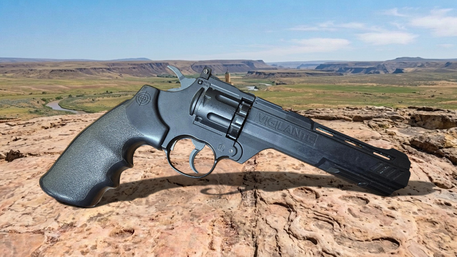 Crosman Vigilante Semi-Automatic C02 Revolver with Holster- USED