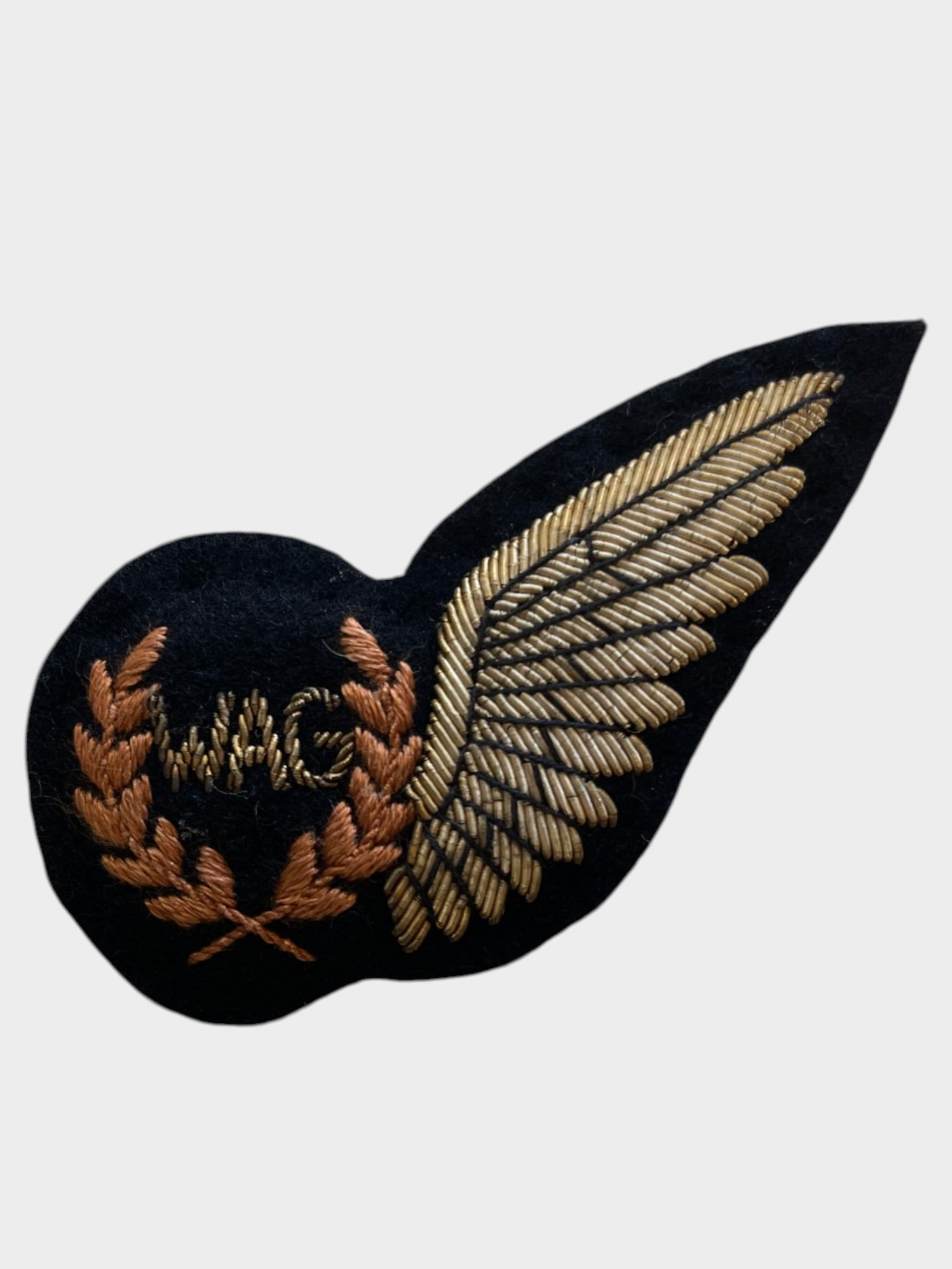 Beautiful Embroidered Royal Air Force Wing Air Gunner breast patch