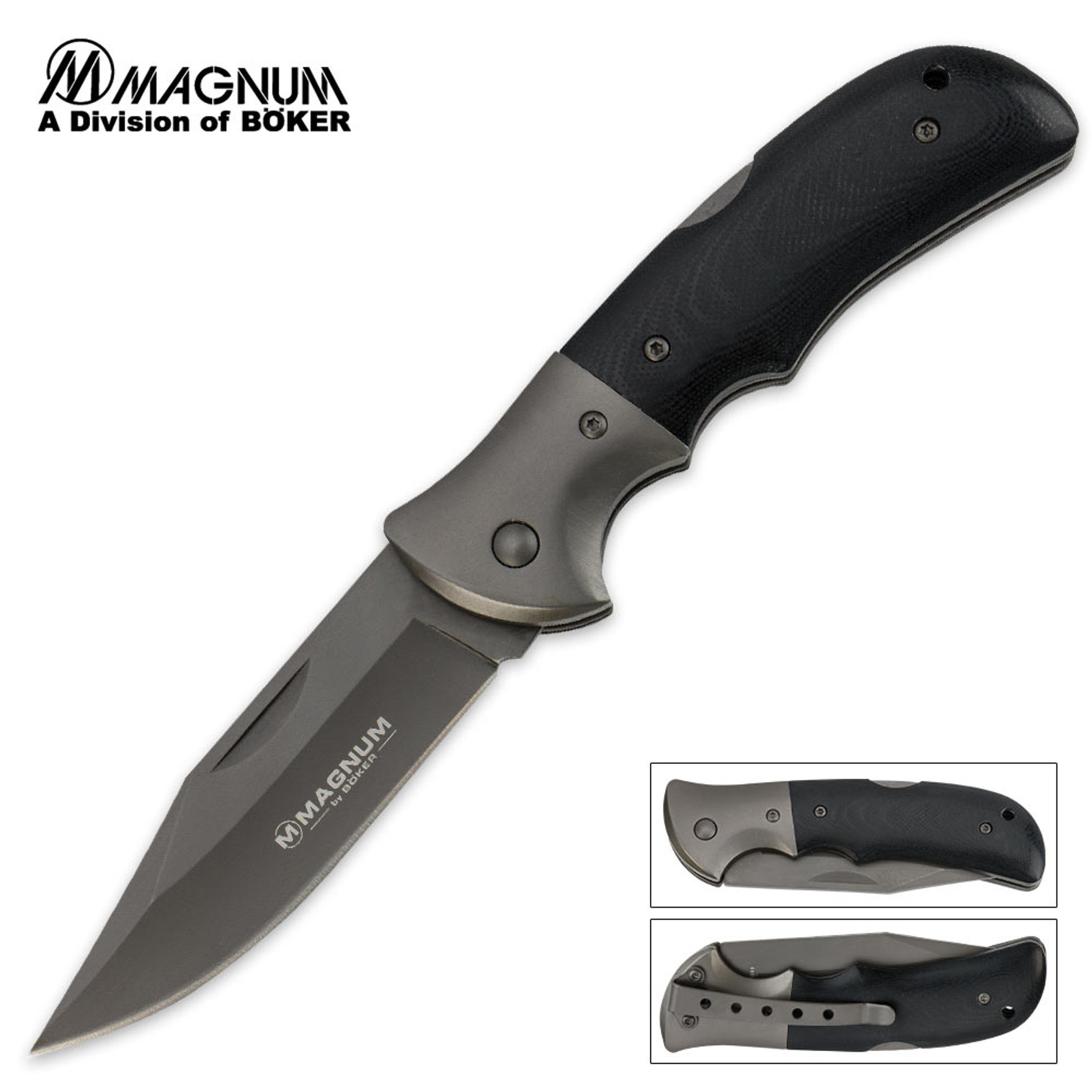 Boker Magnum Gray Eminence Folding Knife