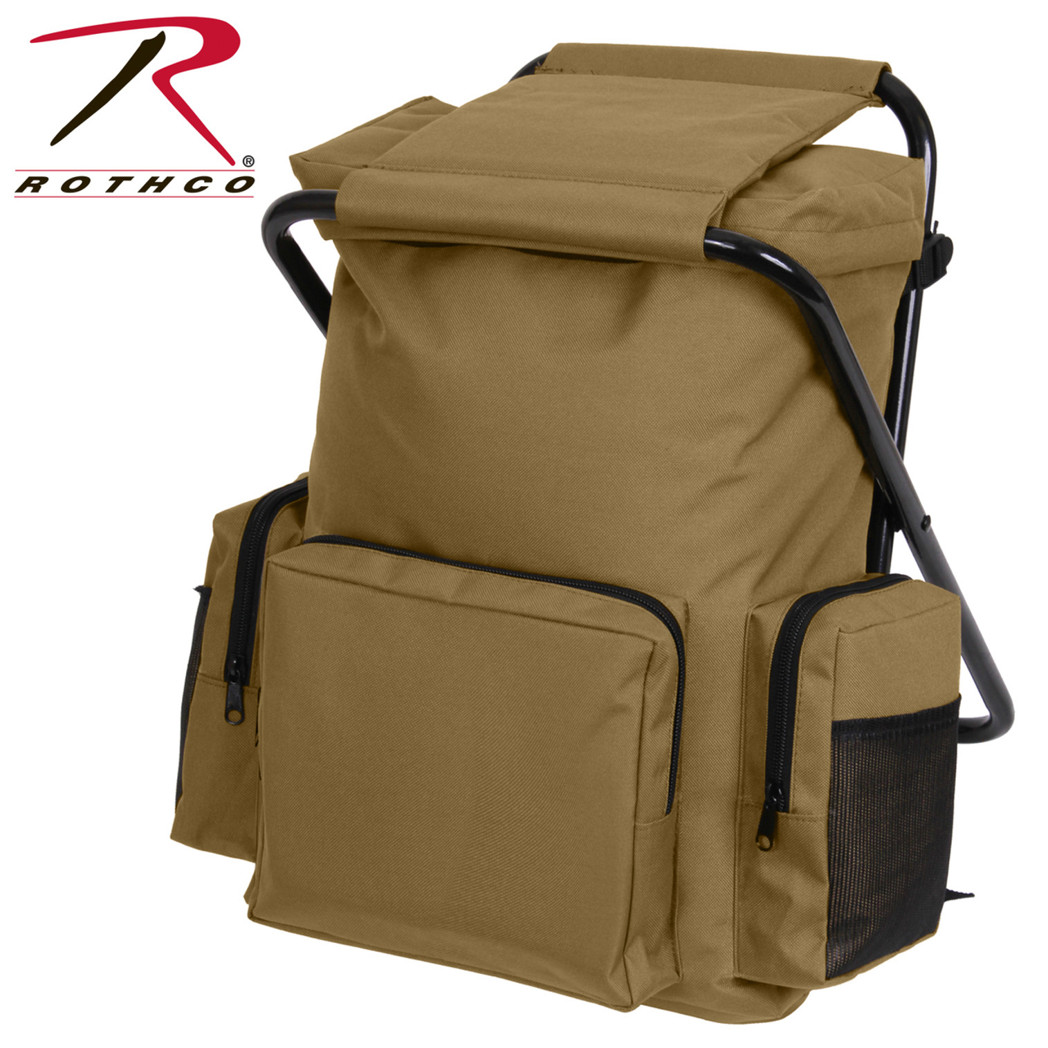 Rothco Backpack and Stool Combo Pack - Coyote Brown