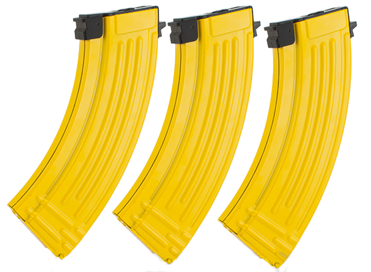 Matrix Full Metal 600rd Banana "Flash Mag" for AK Series Airsoft AEG Rifles - Banana! / Bunch of 3