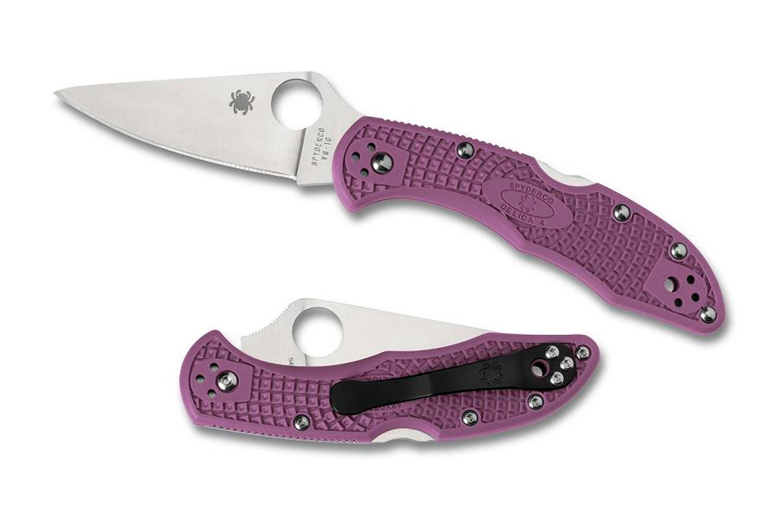 Spyderco Delica 4 Purple FRN FFG Folding Knife C11FPPR