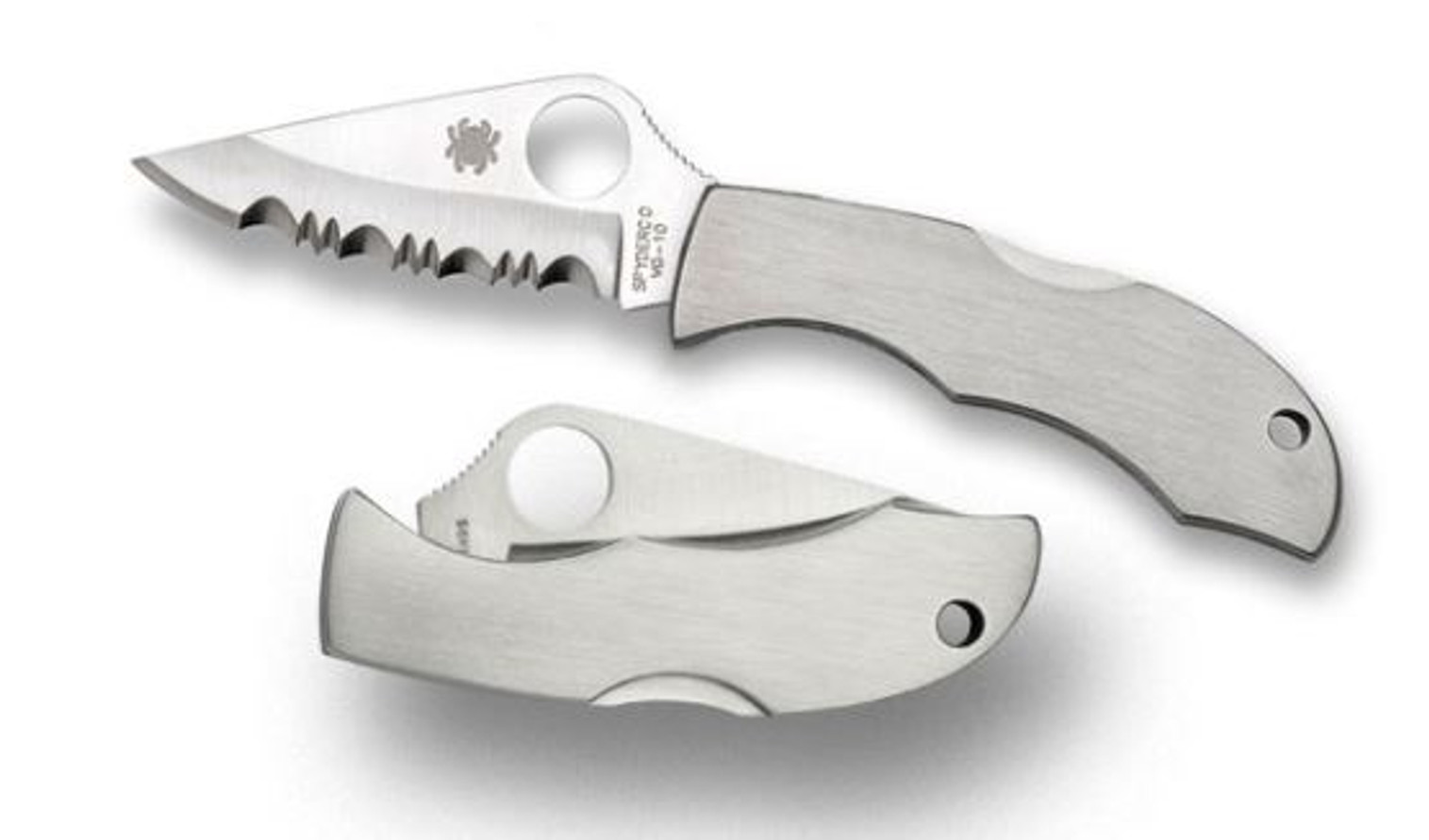 Spyderco CLSSS3 Ladybug Stainless Handle Serrated