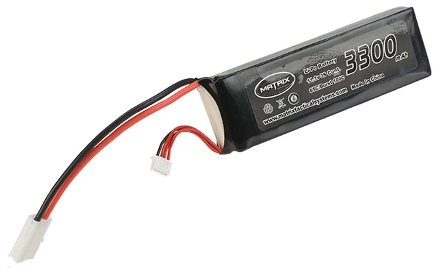 Matrix 11.1V 3300mAh 65C "Purpose Built" LiPo Battery - Large Tamiya