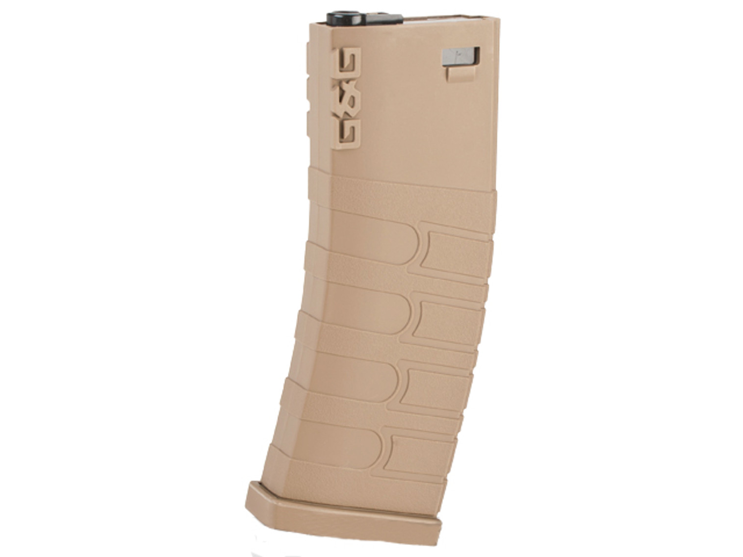 G&G 120rd Polymer Mid-cap Magazine for M4 / M16 Series Airsoft AEG Rifles - Desert Tan / Set of 5