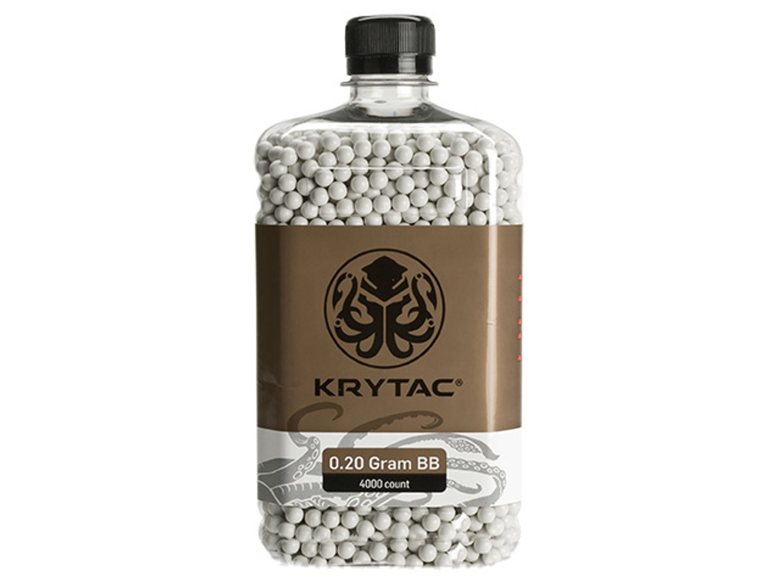 Krytac 0.20g Polished 6mm Airsoft BBs - 4000 / White