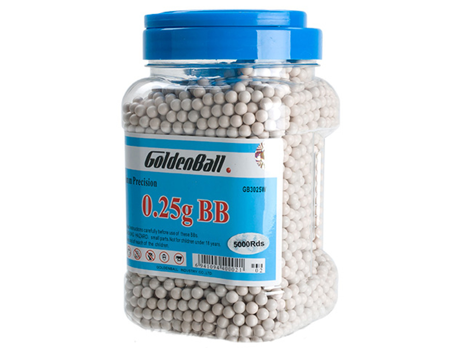 6mmProShop Pro-Series Bottled 6mm Premium High Grade Precision Airsoft BBs (Weight: .25g / 5000rd / White)