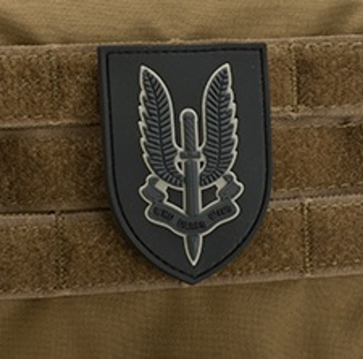 "Who Dares Wins" PVC - Morale Patch - Black