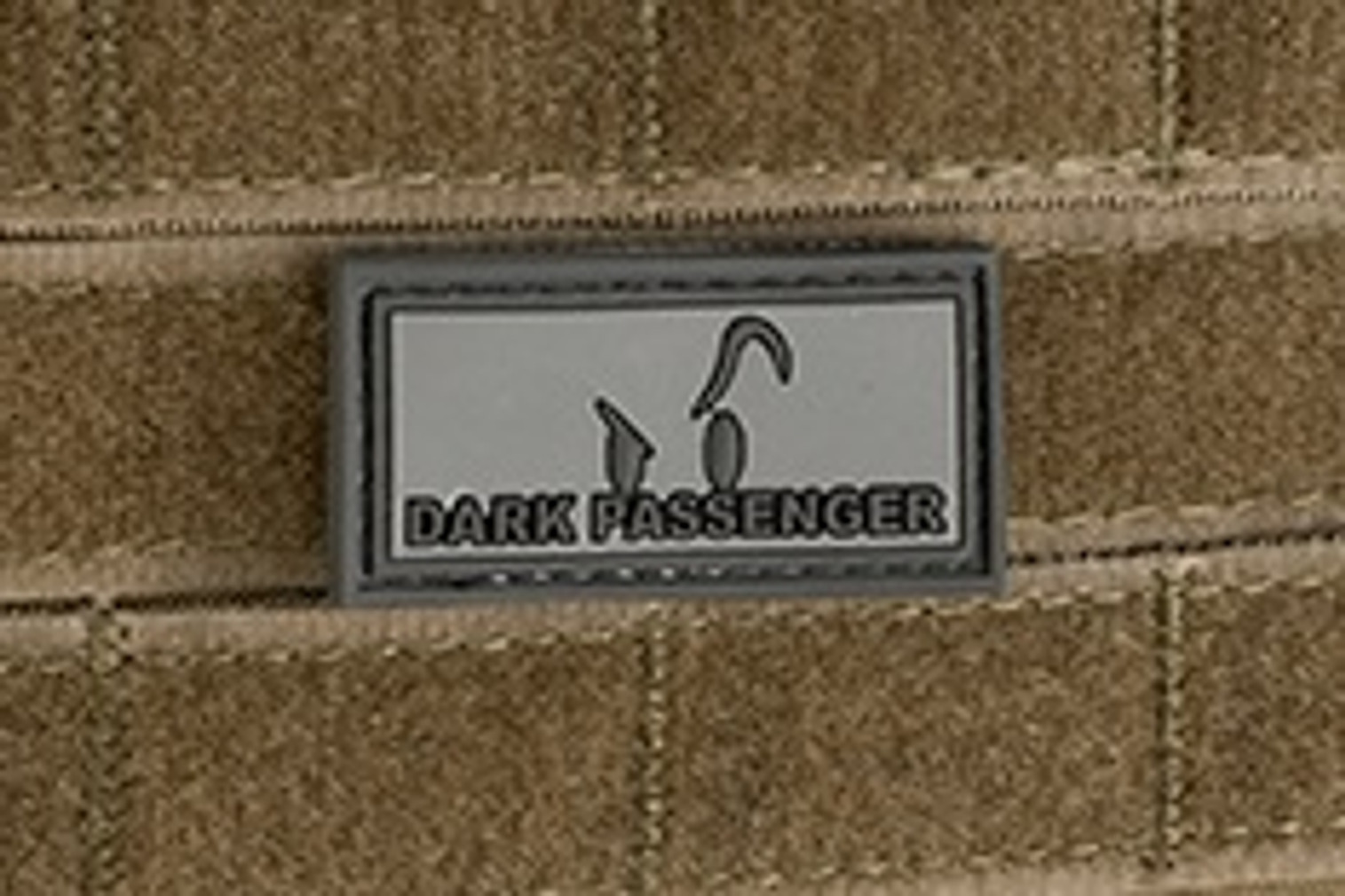 "Dark Passenger" PVC - Morale Patch - Grey