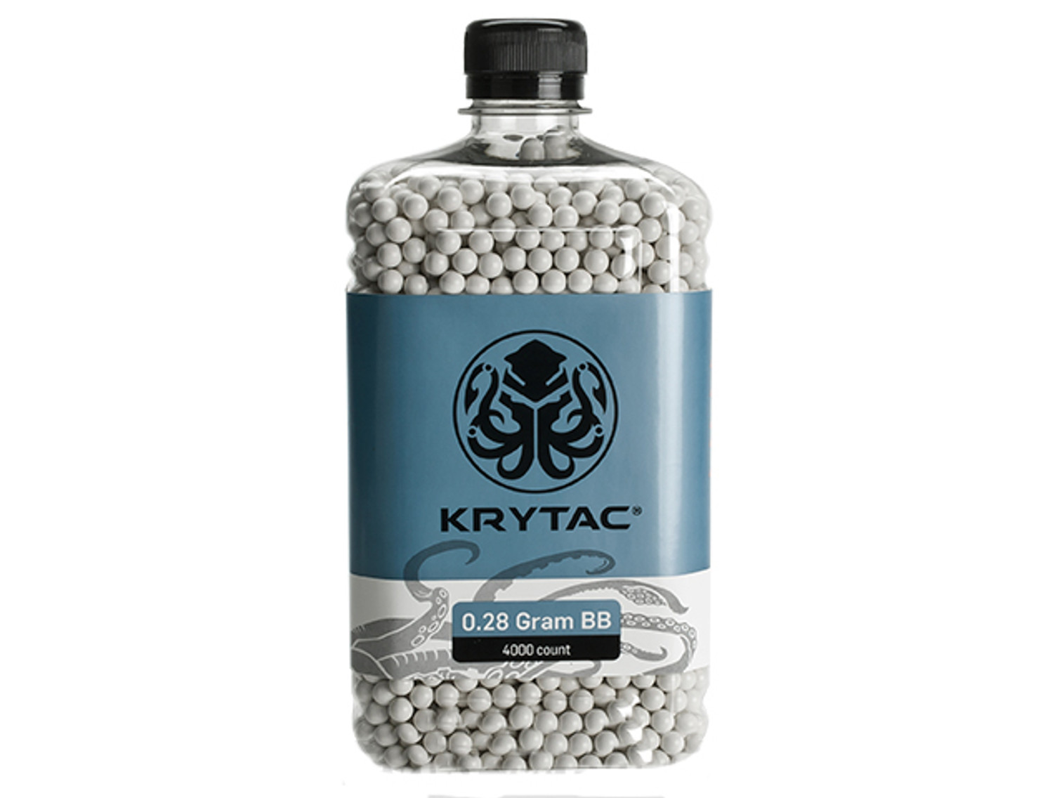 Krytac 0.28g Polished 6mm Airsoft BBs - 4000 / White