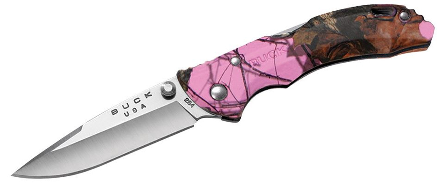 Buck Knive 0284CMS10 Bantam BBW - Mossy Oak Pink Camo