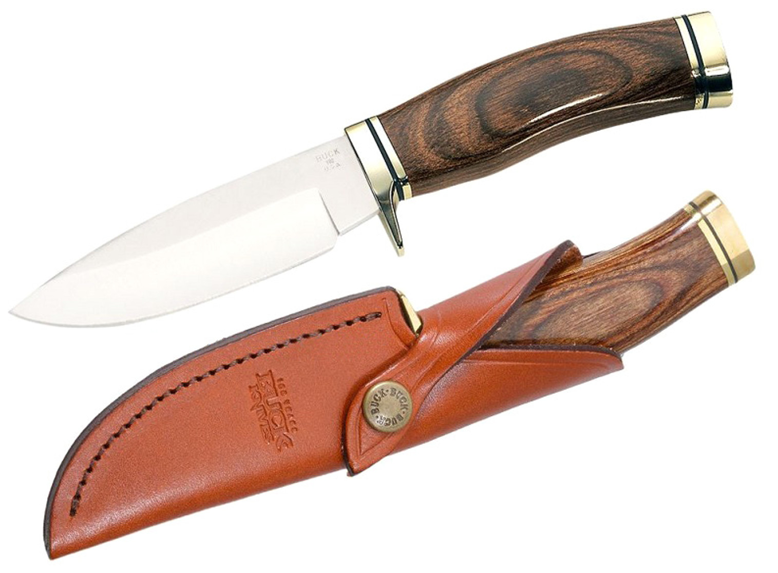 Buck Knives 0192BRS Vanguard w/ Leather Sheath