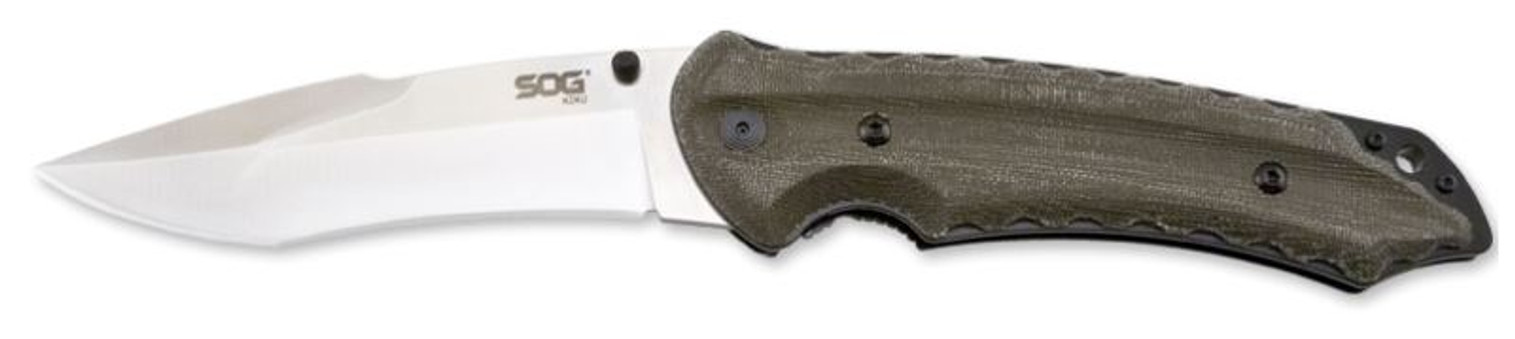 SOG KU1011 Kiku 4.6" Blade Folder Micarta Handle