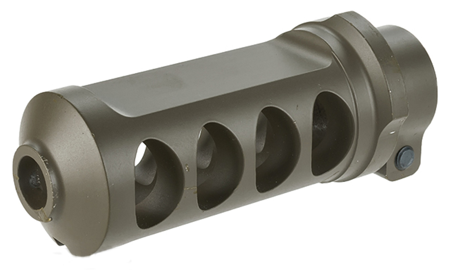 6mmProShop Full CNC M107 Style Muzzle Brake for M82 Series Airsoft Sniper Rifles - Dark Earth