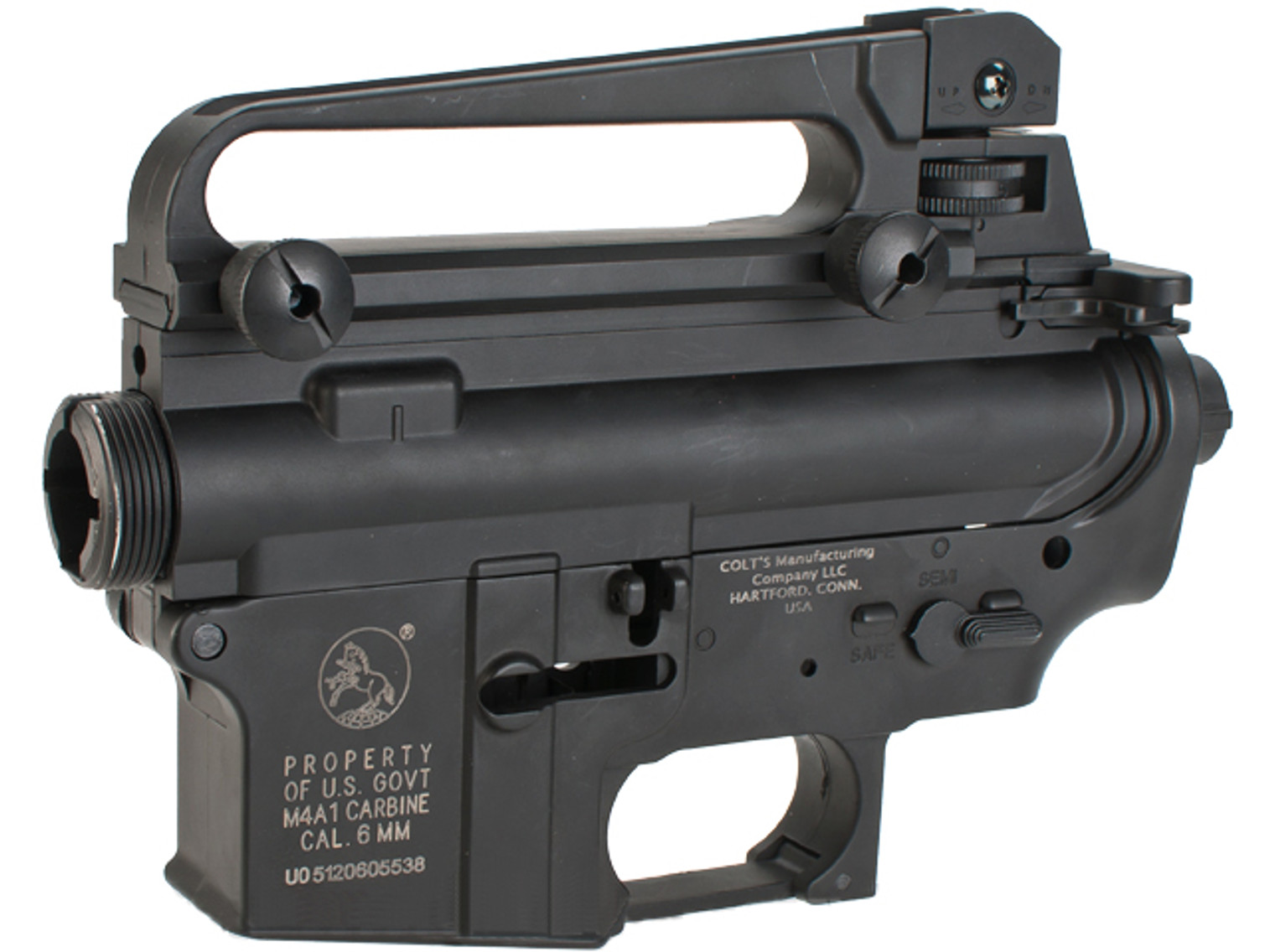 JG Colt Licensed ABS Polymer Receiver Set for M4 / M16 Airsoft AEG - Black