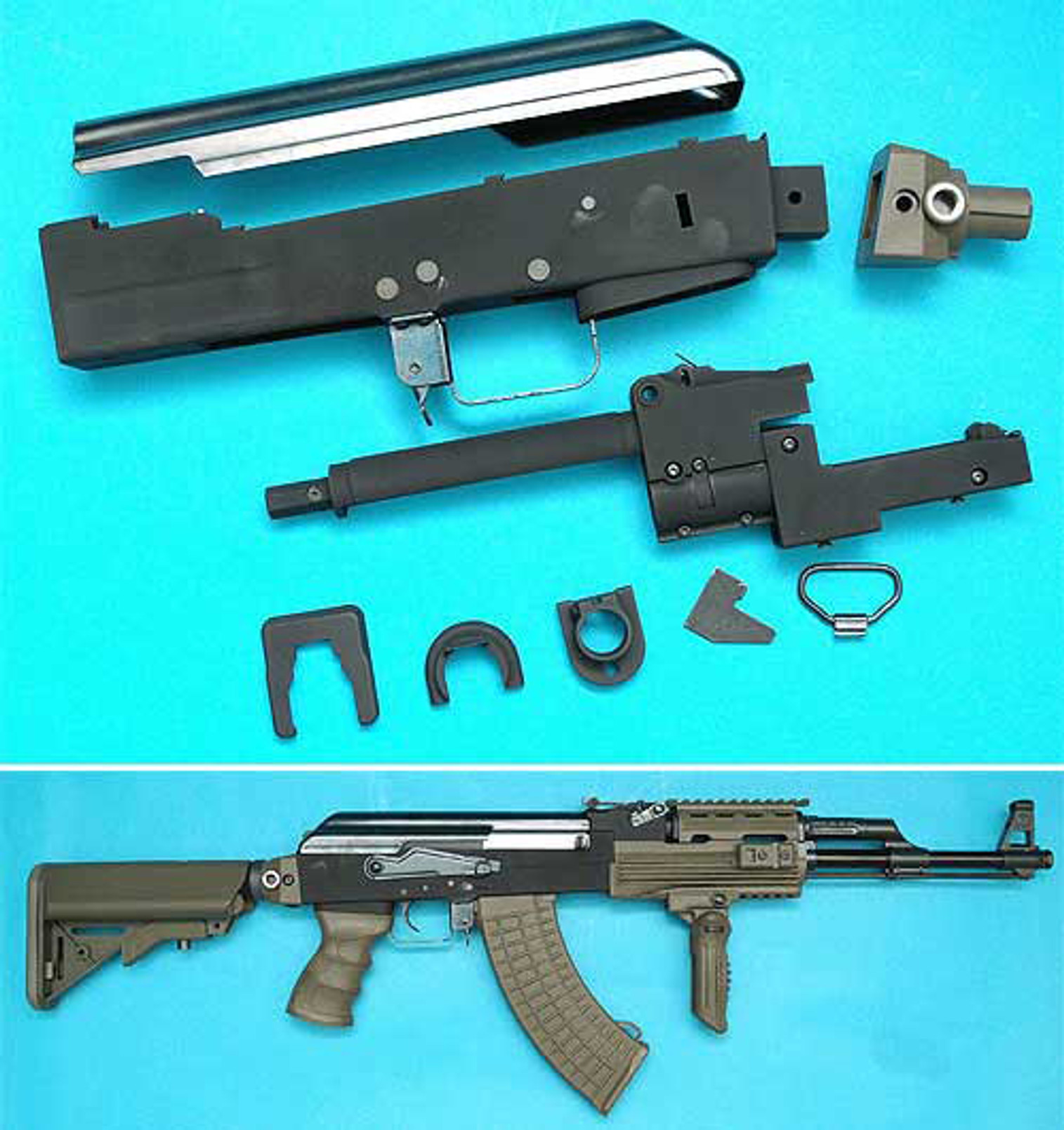 G&P Supreme Grade AK Metal Body Kit for Airsoft AK Series AEG (OD Green)