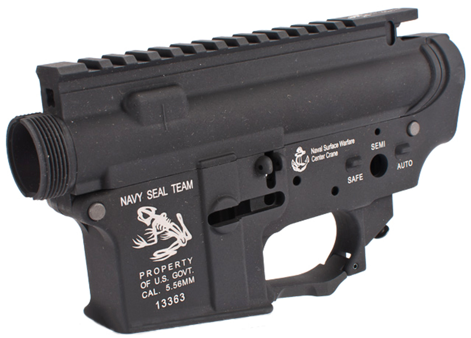 G&P Full Metal Receiver for M4  M16 Series Airsoft GBB Rifles - Navy Seal Skull Frog