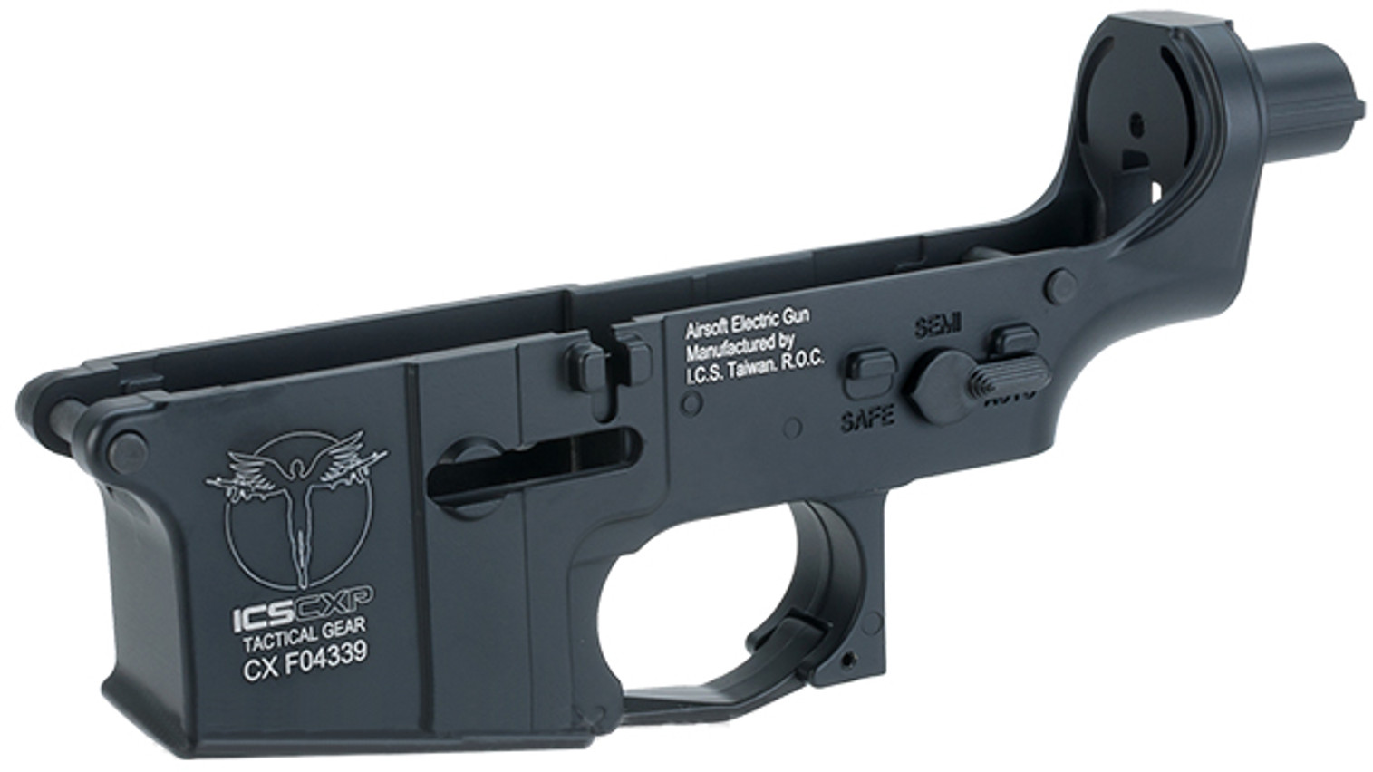 ICS UK1 Full Metal Aluminum Lower Receiver for Airsoft AEG Rifles - Black